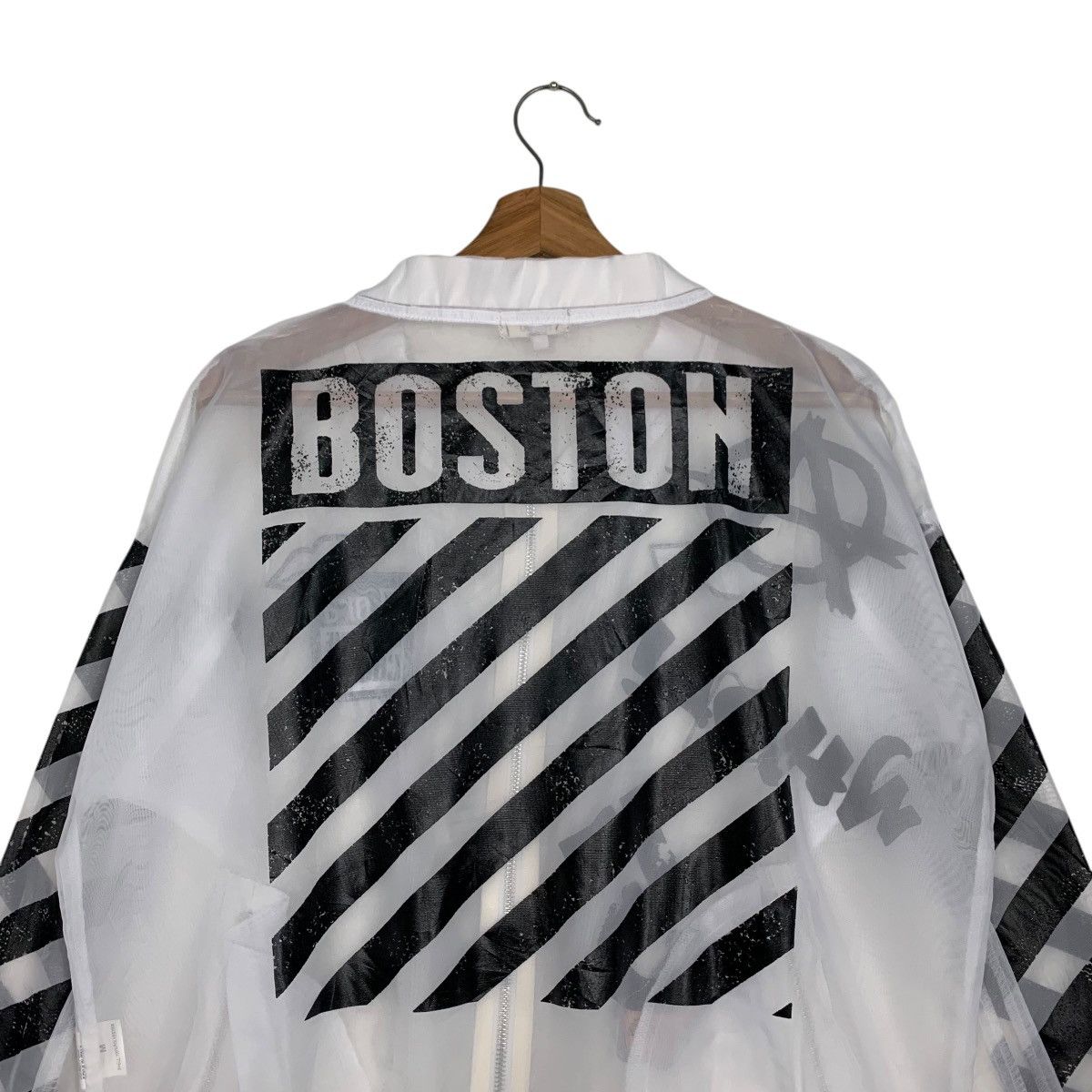 Japanese Brand KUSO Printed Polyester Light Jacket #2766-C125 Size M / US 6-8 / IT 42-44 - 19 Thumbnail
