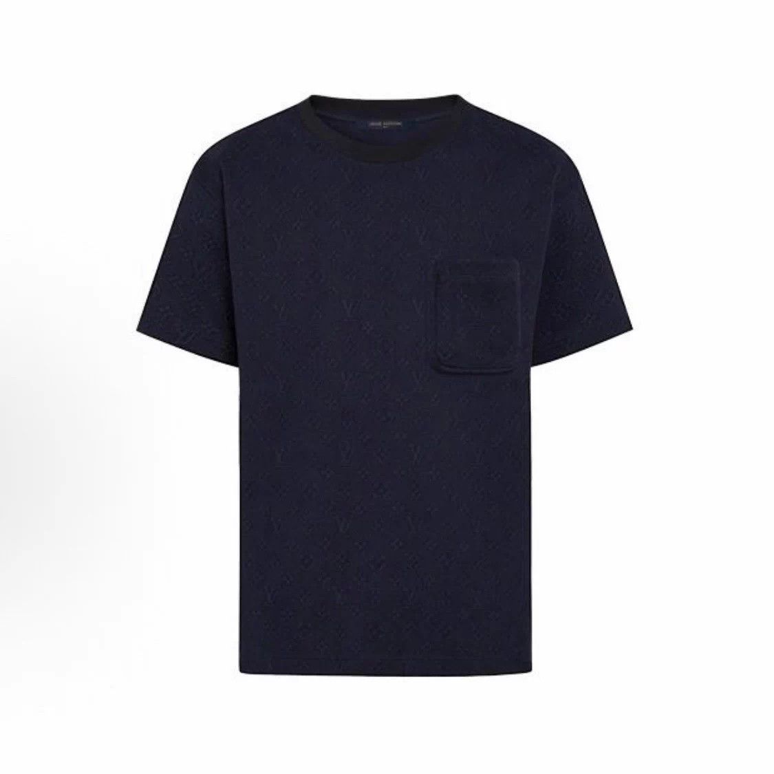 Louis Vuitton Louis Vuitton Navy Allover Print Short-Sleeve Tee Size M Size US M / EU 48-50 / 2 - 1 Thumbnail