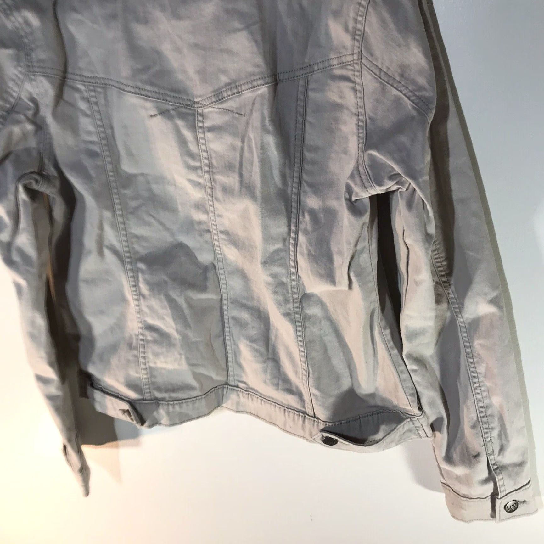 Vintage Lee Riders Women's Beige Cotton Spandex Mid-Length Jacket Fall Winter Casual Coat Size M Size M / US 6-8 / IT 42-44 - 6 Thumbnail