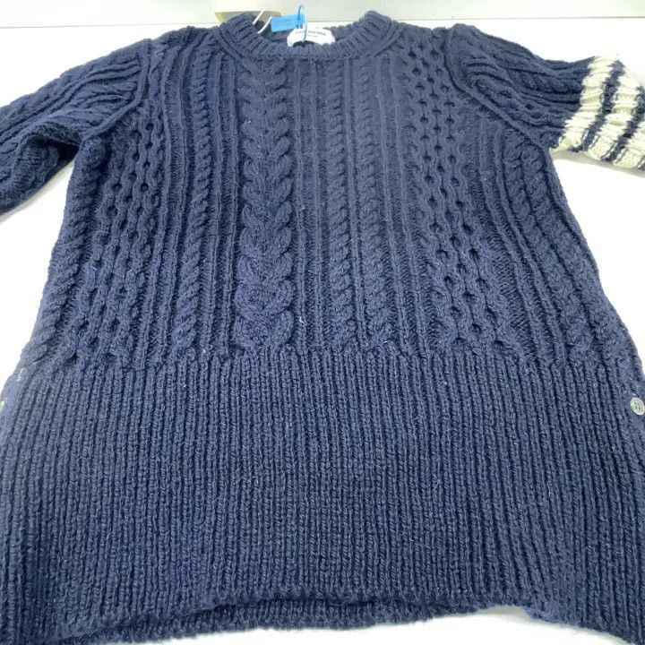 Thom Browne Thom Browne Blue Long Sleeve Sweater -2507 Size US S / EU 44-46 / 1 - 5 Thumbnail