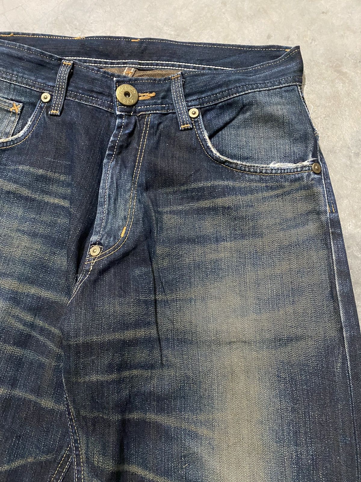 Lee Baggy Jeans Vintage Lee Cowboy Mud Rusty Denim @312 Size US 31 - 15 Thumbnail