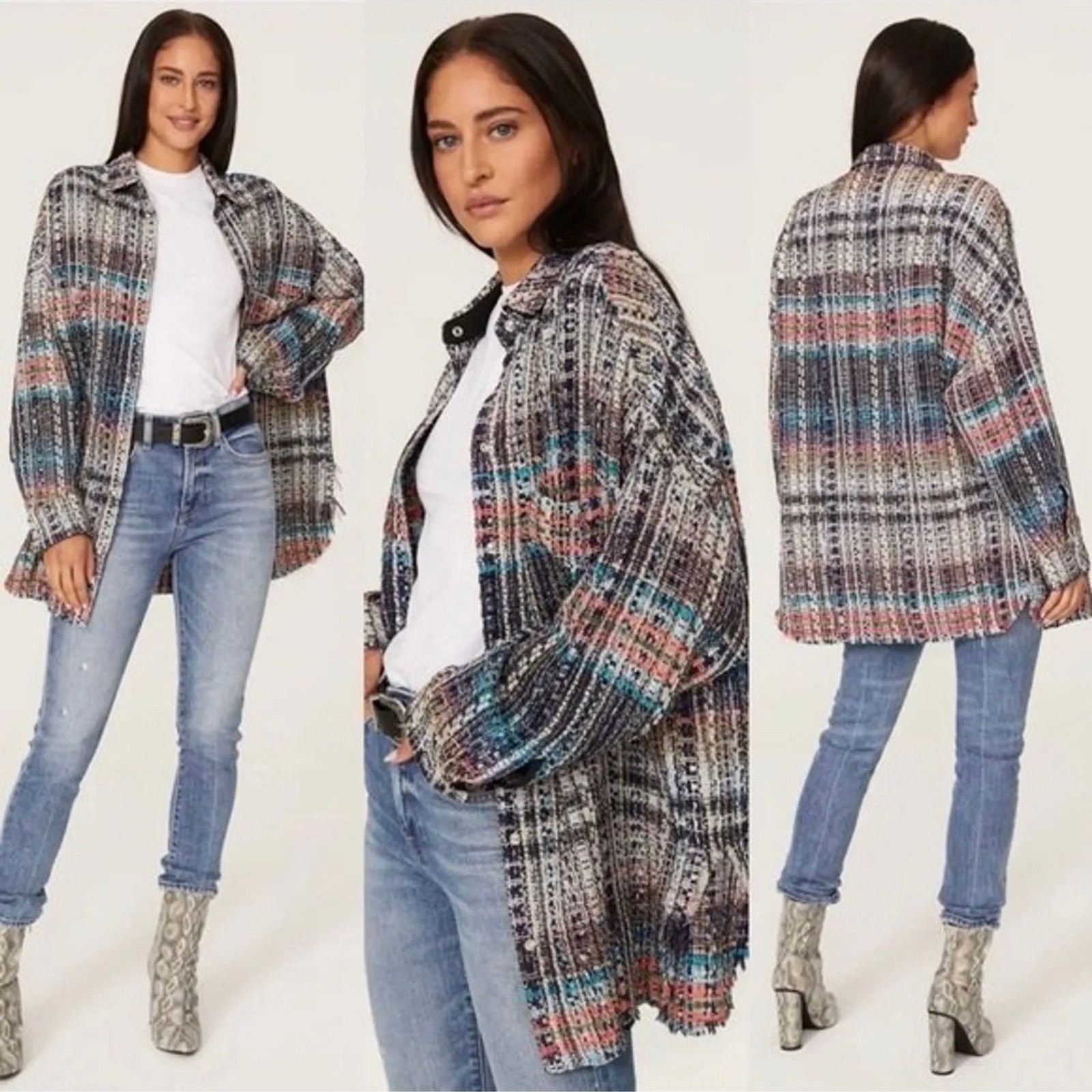 Iro IRO Rosal Tweed Shirt Size 32:/US:S Size S / US 4 / IT 40 - 1 Thumbnail
