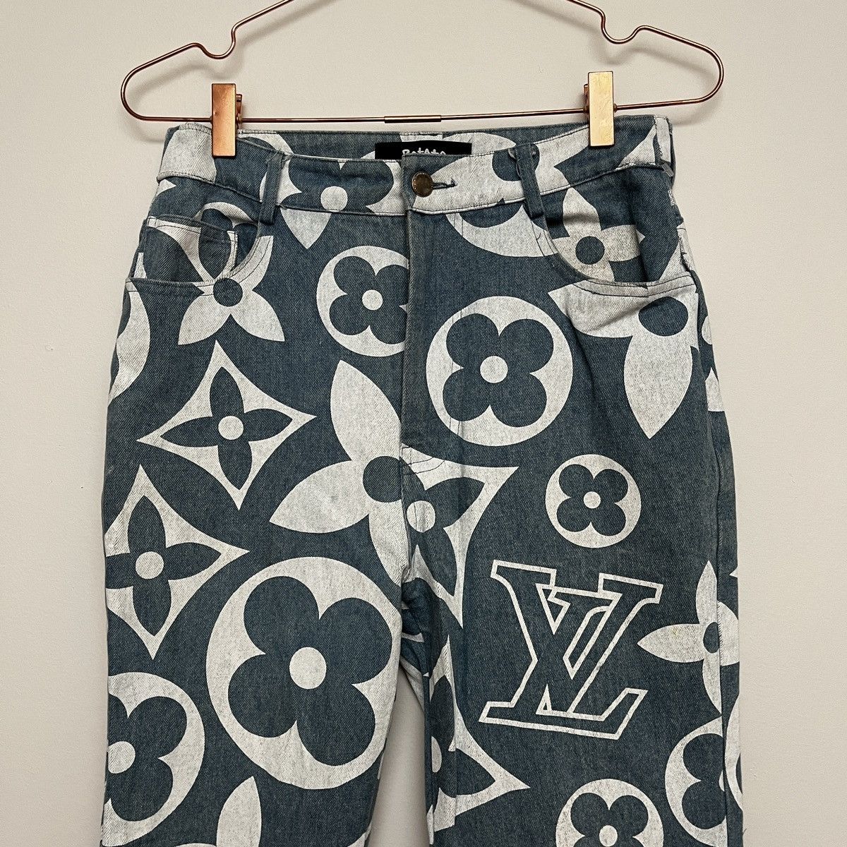 Imran Potato Imran Potato LV Logo Jeans (unisex) Size US 28 / EU 44 - 4 Thumbnail