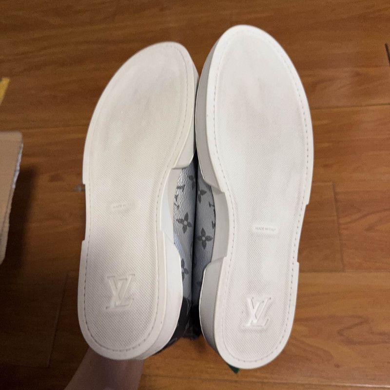 Louis Vuitton Louis Vuitton Silver High-Top Casual Shoes -2508 Size US 8.5 / EU 41-42 - 4 Thumbnail