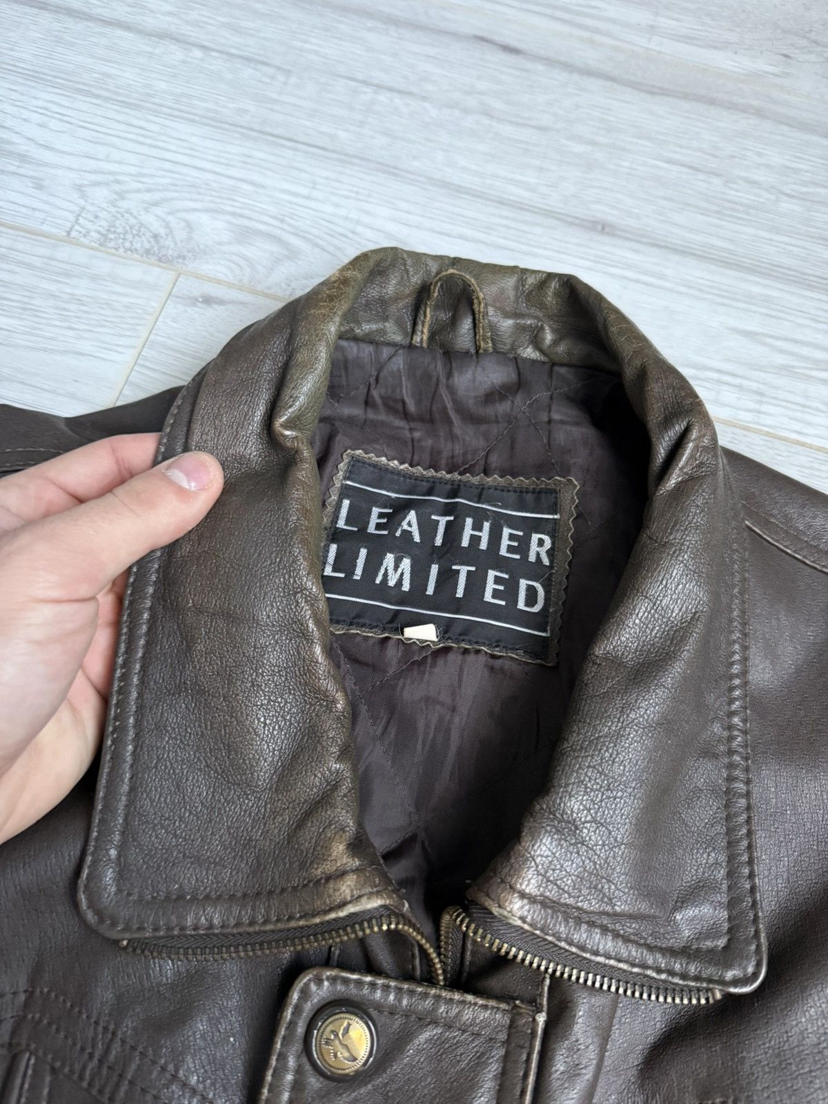 Genuine Leather Vintage Leather Bomber military flight jacket 90’s Size US M / EU 48-50 / 2 - 6 Thumbnail