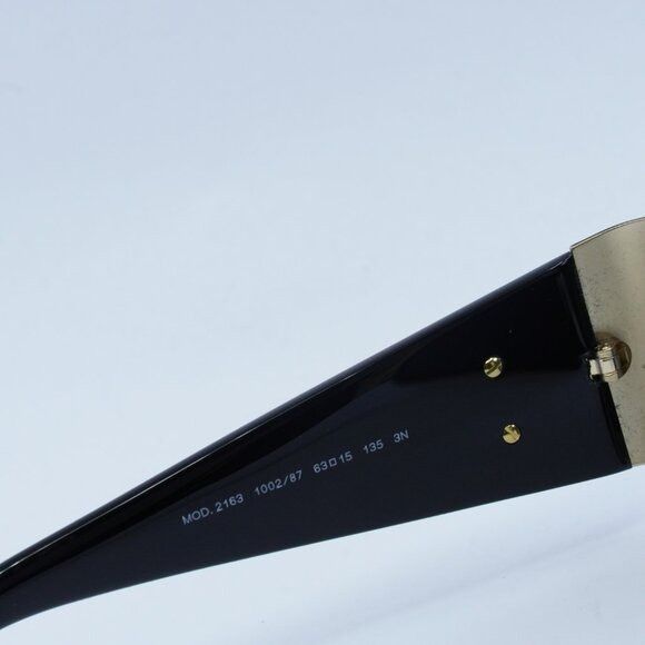 Versace Versace VE2163 100287 Sunglasses Gold/Black Rectangle Frame Size ONE SIZE - 6 Thumbnail