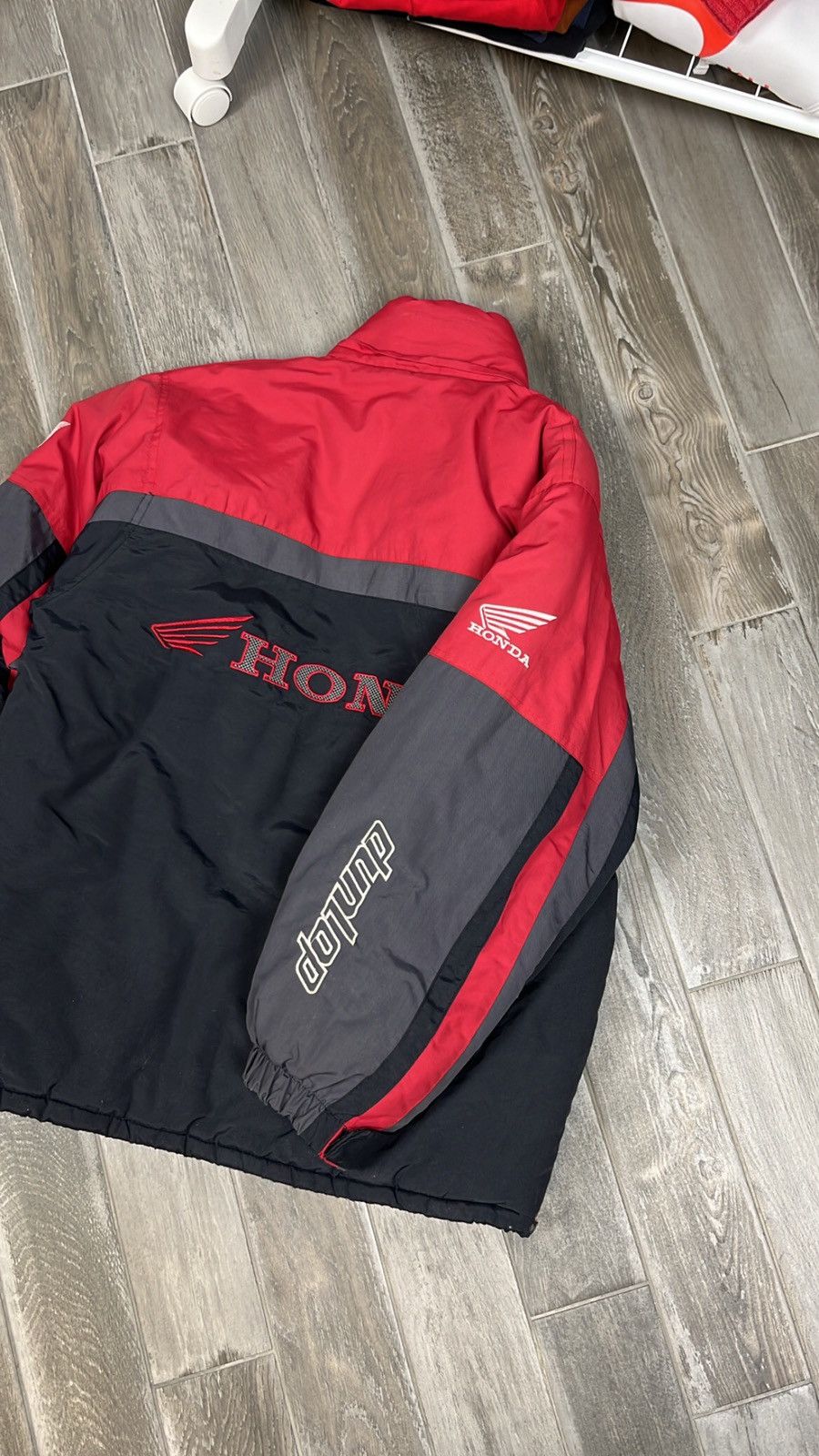 Vintage Vintage Honda F1 Dunlop hype bomber Rental Size US M / EU 48-50 / 2 - 8 Thumbnail