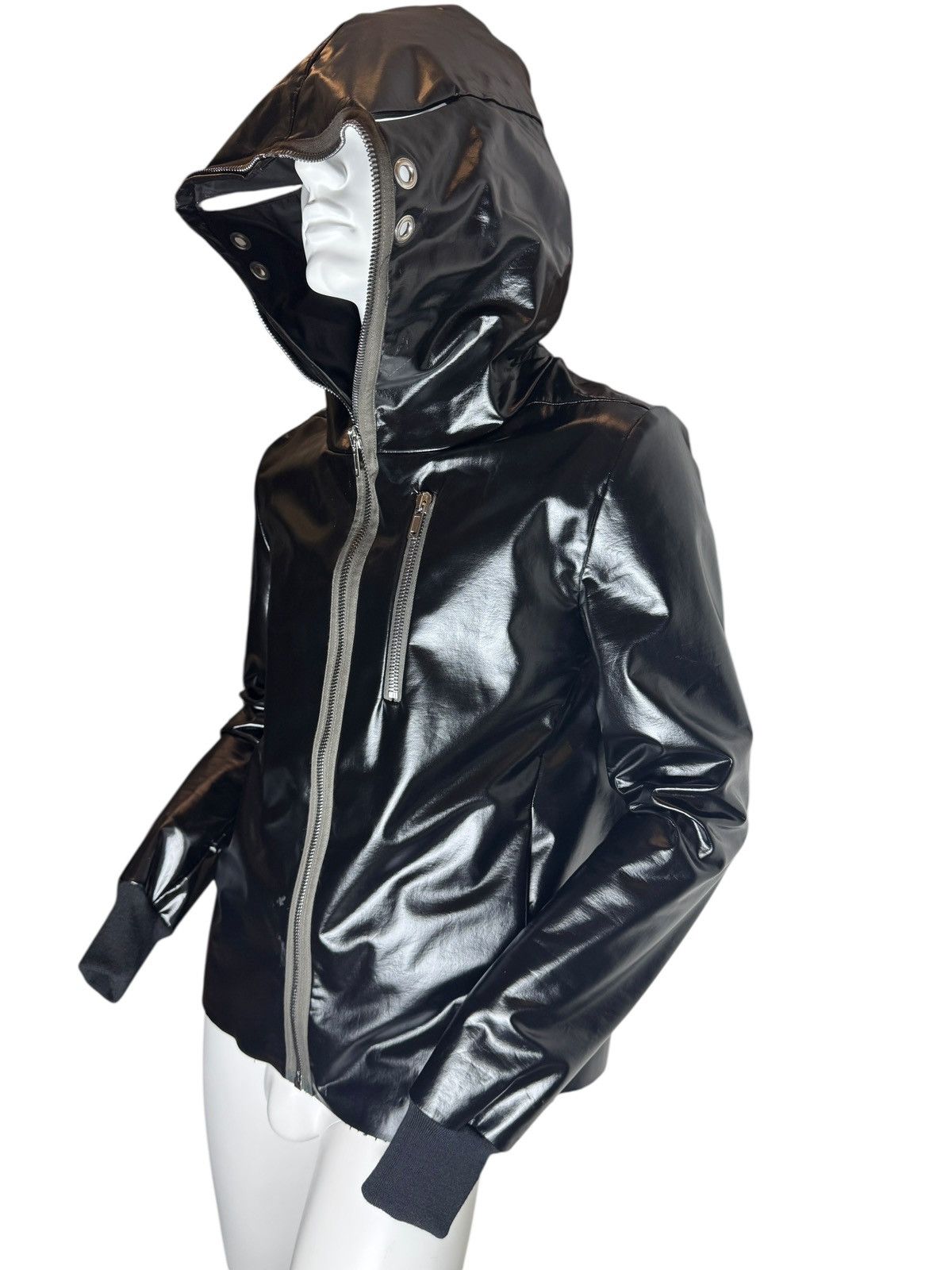 Rick Owens Rick Owens SS18 “Dirt” Coated Cotton Hooded Jacket Size US S / EU 44-46 / 1 - 4 Thumbnail
