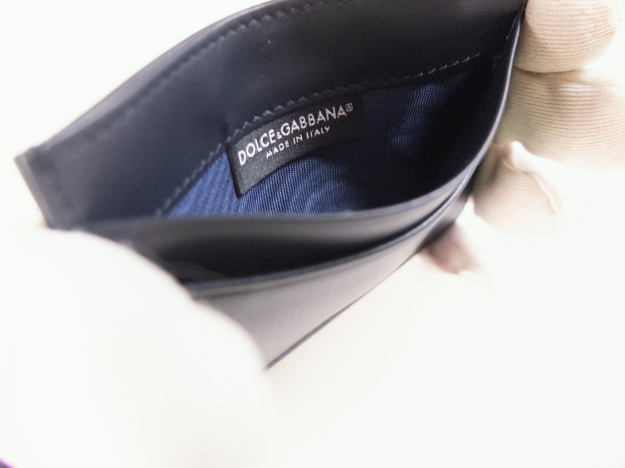 Dolce & Gabbana DOLCE & GABBANA blue DG logo print leather card holder Size ONE SIZE - 6 Thumbnail