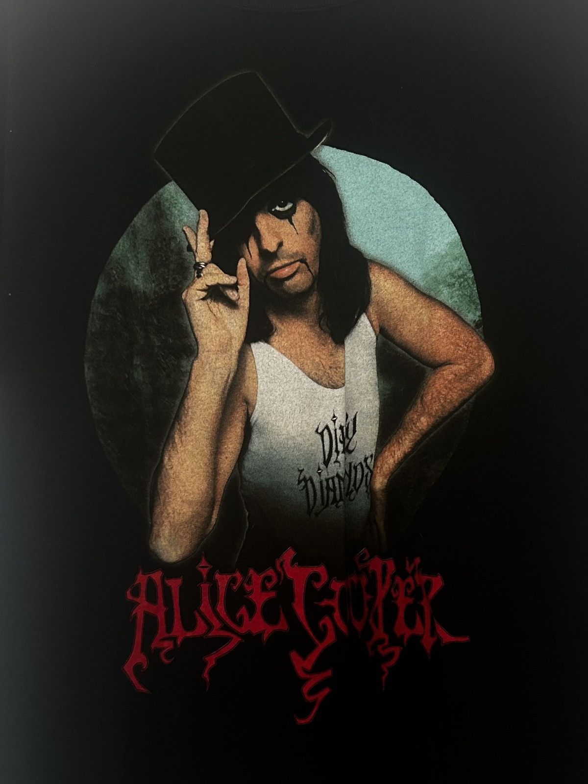 Vintage 2005 Alice Cooper Dirty Diamonds Tour Tee Size US L / EU 52-54 / 3 - 4 Thumbnail