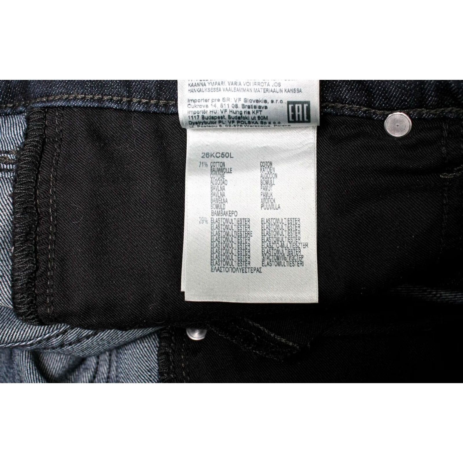 Lee LEE Luke Jeans Men's W31/L32 Stretch Dark Blue Denim Zip Fly Slim Fit Jeans Size US 31 - 7 Thumbnail