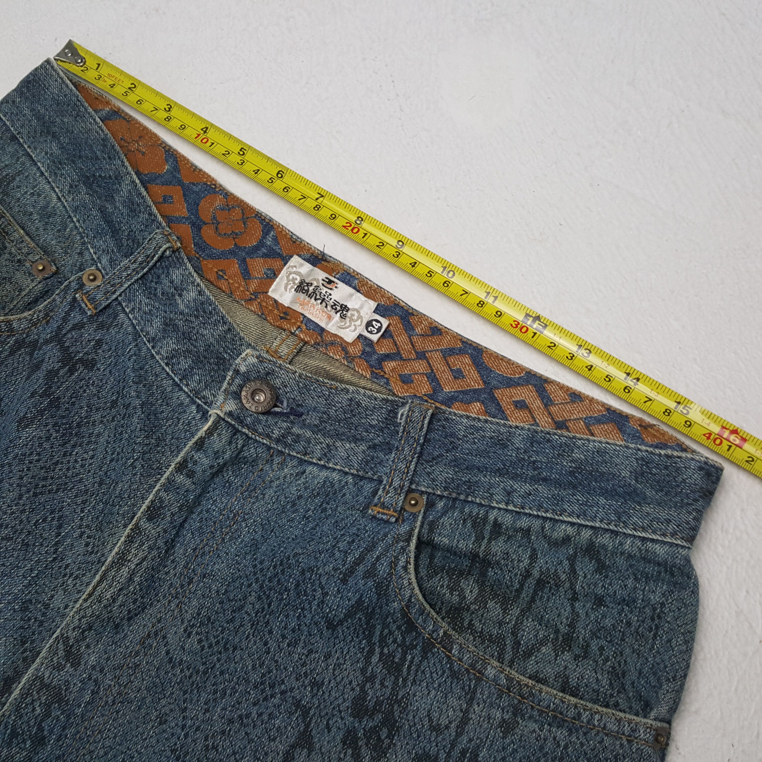 Japanese Brand Karakuri Tamashi Fashion Japanese Style Jeans RR22 Size US 32 / EU 48 - 7 Thumbnail