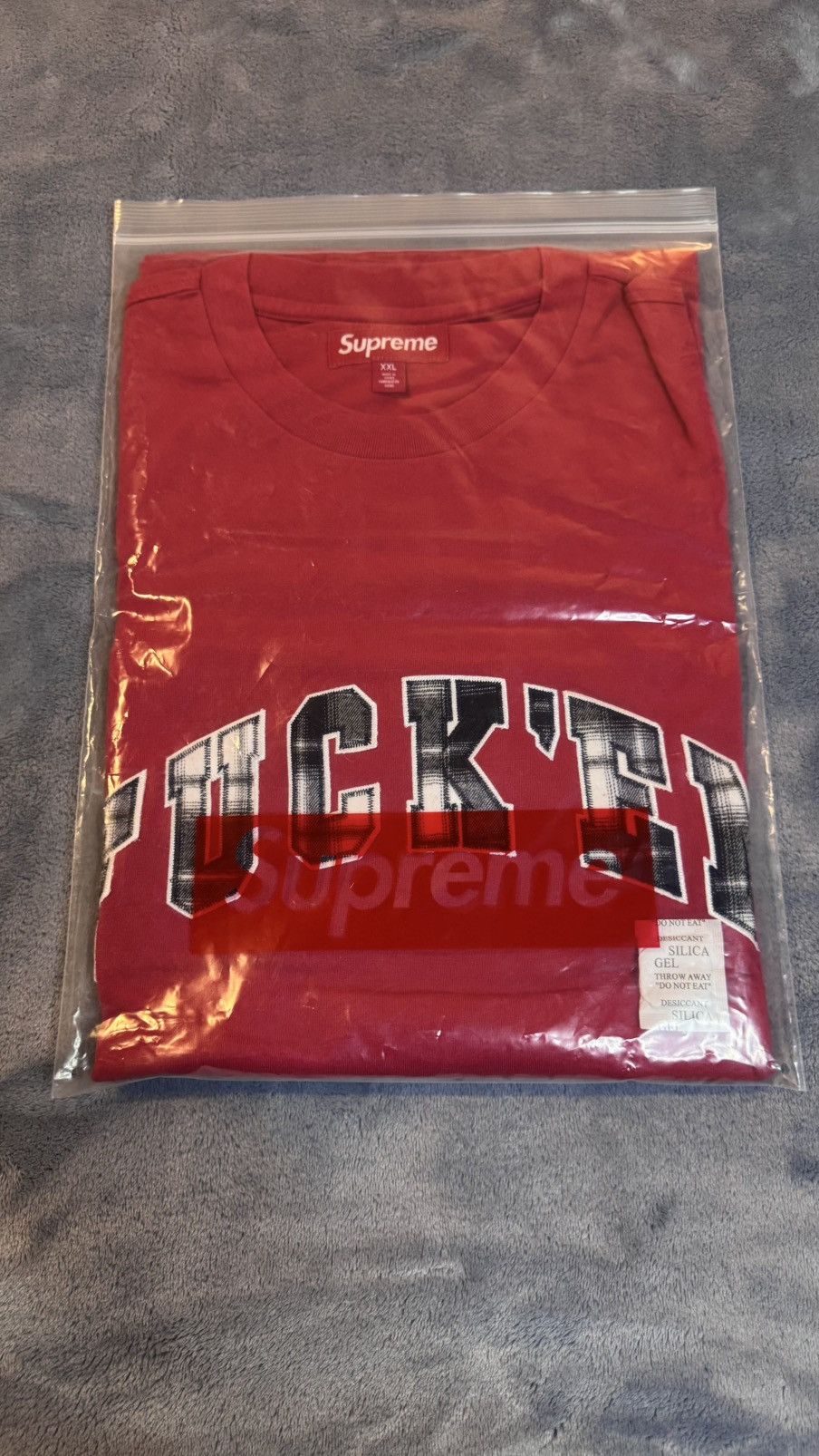 Supreme Supreme XXL Fuck Em Plaid S/S Top Red Size US XXL / EU 58 / 5 - 3 Thumbnail