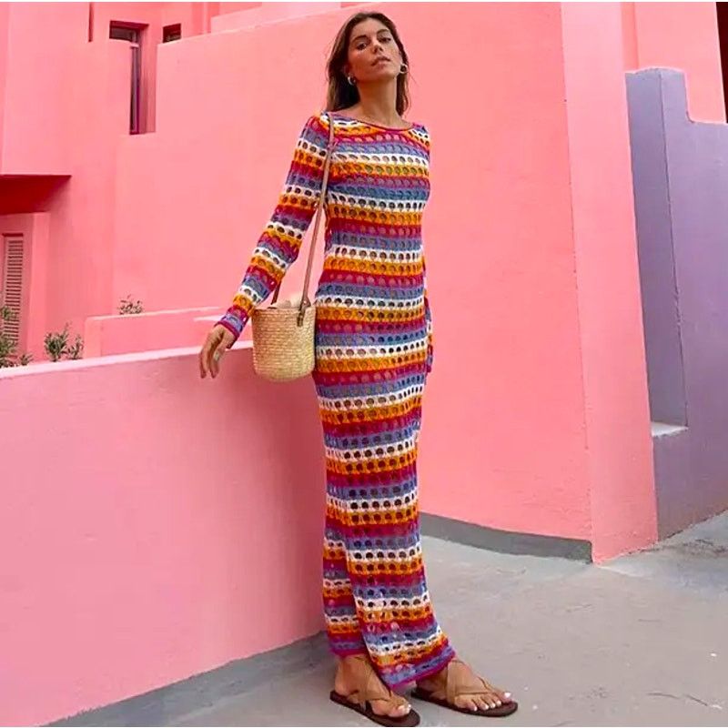 Mango LAST ONE!!! Mango Crochet Maxi Dress Resort Vacation NWT Size M / US 6-8 / IT 42-44 - 5 Thumbnail