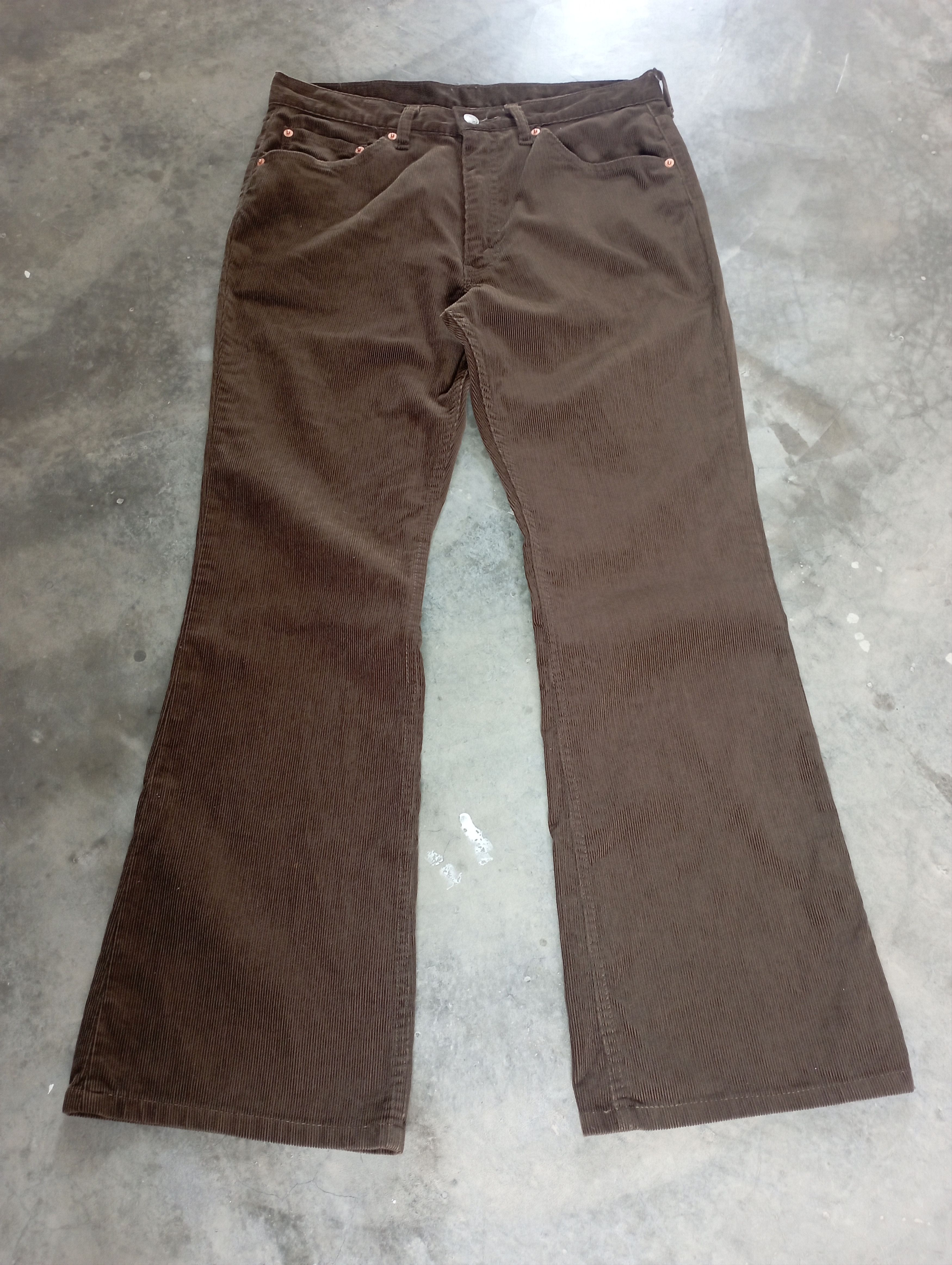Levi's Flare Jeans Vintage Corduroy Dark Brown Levi's 537 Size US 32 / EU 48 - 1 Thumbnail