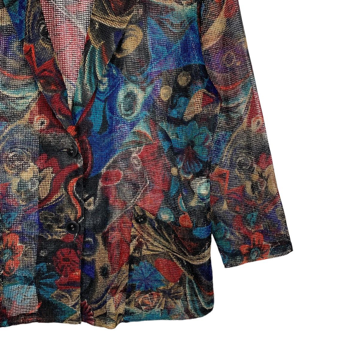 Japanese Brand Vintage 90’s SAGES Fullprint Casual Jacket Blazer #2620-C118 Size US M / EU 48-50 / 2 - 4 Thumbnail