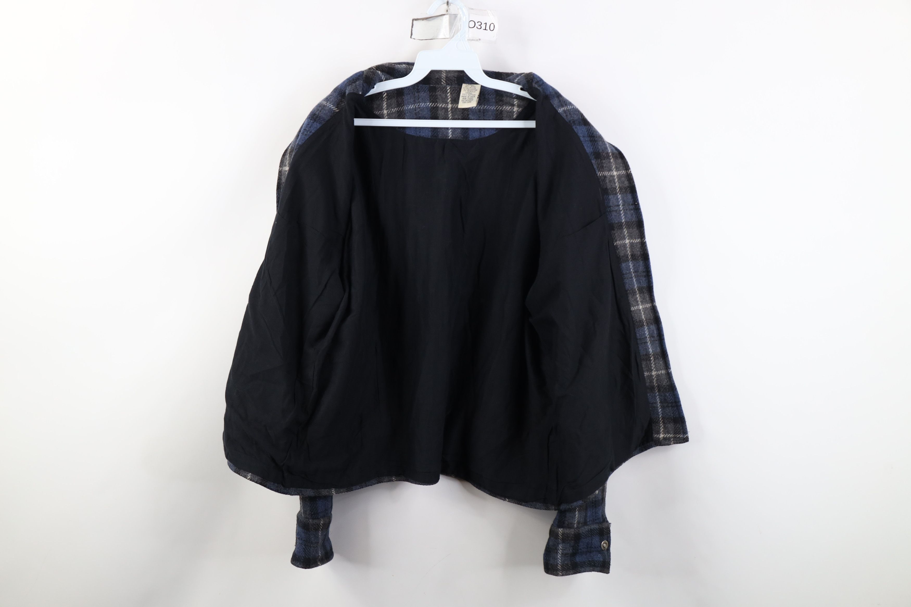 Vintage Vintage 90s Streetwear Blend Buckle Back Bomber Jacket Plaid Size L / US 10 / IT 46 - 8 Thumbnail