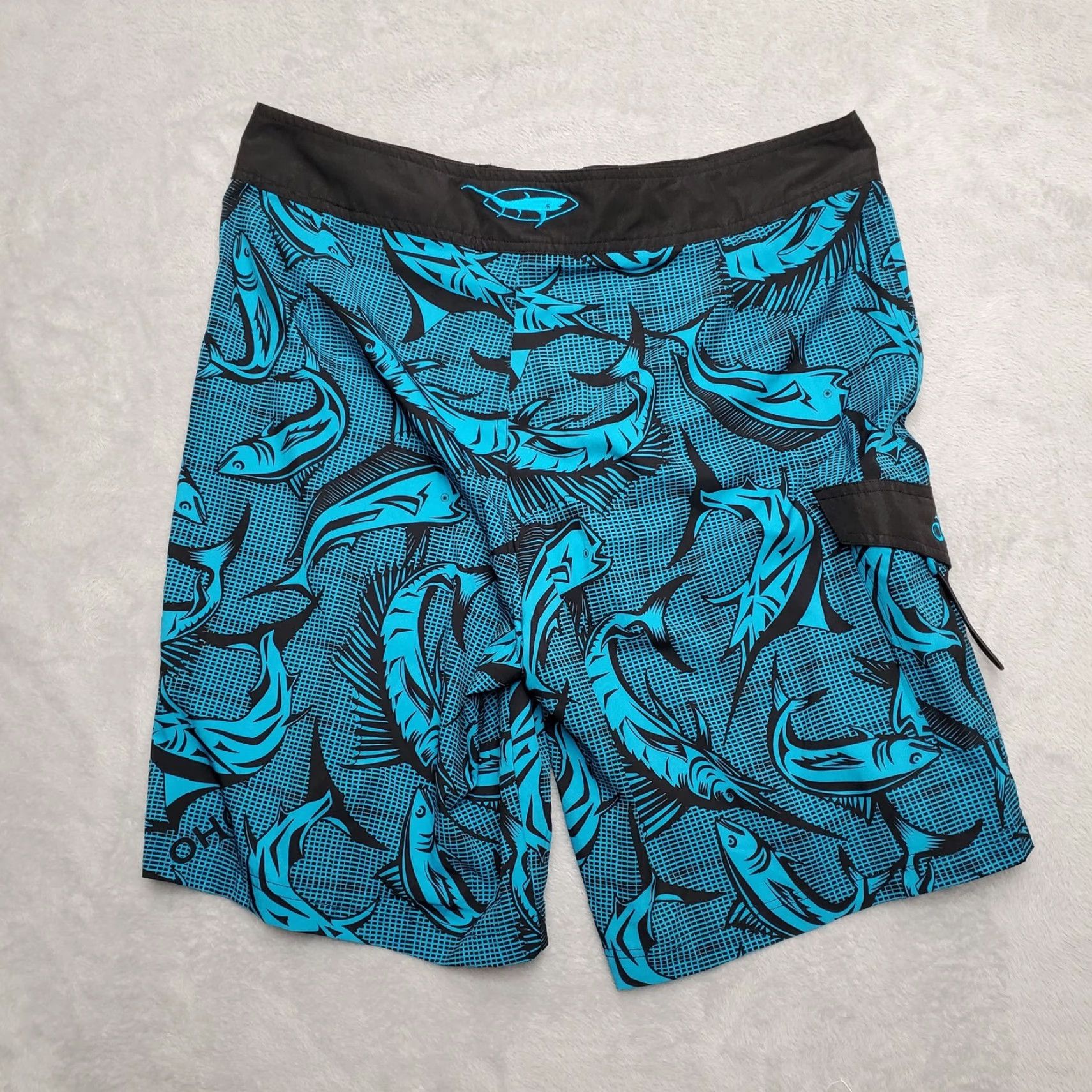 Vintage VINTAGE Old Harbor Board Shorts Mens 30 Blue Hybrid Fishing Fisherman Unlined Swim Size US 30 / EU 46 - 5 Thumbnail