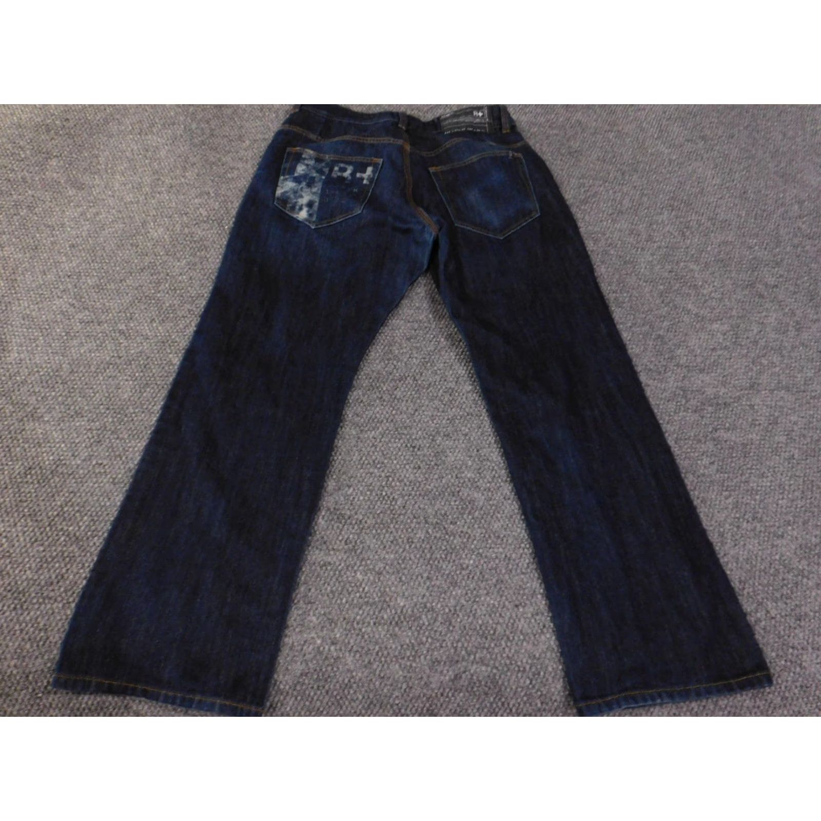 Rocawear Rocawear Jeans Mens 36x36 Dark Blue Original Fit Straight Leg Denim Logo Size US 36 / EU 52 - 2 Thumbnail