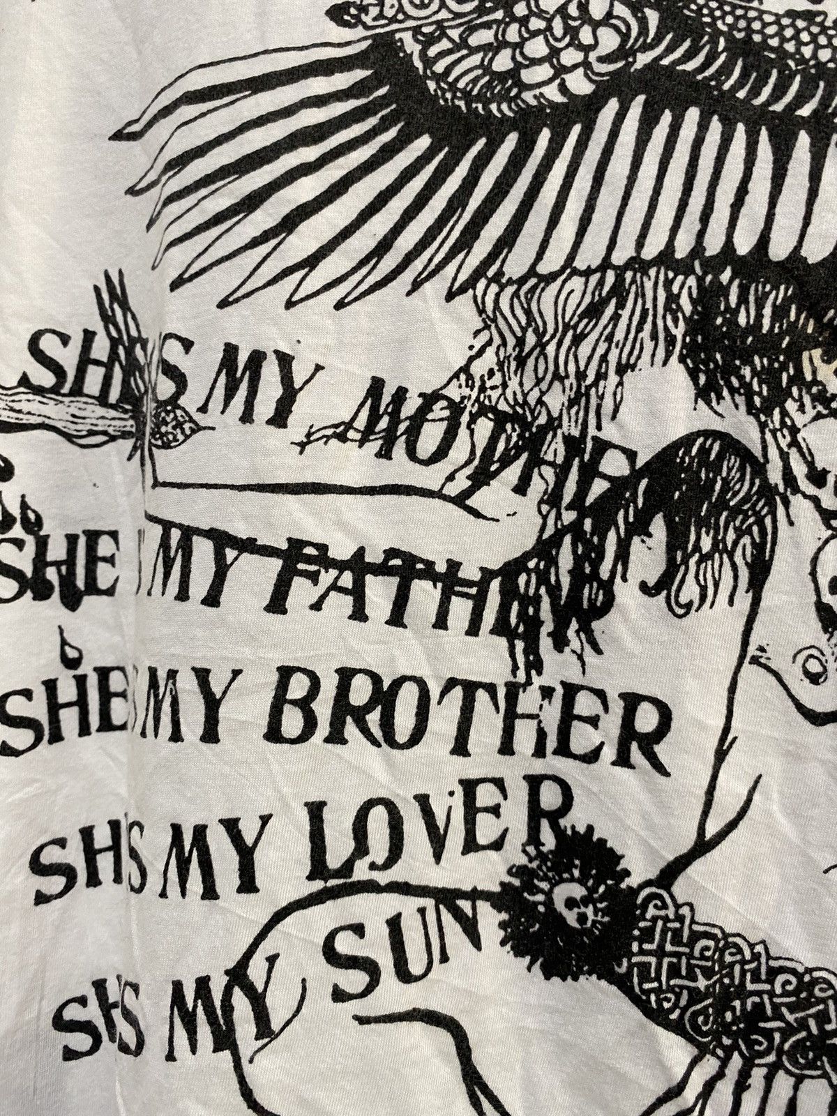 Japanese Brand Japanese sure mega print poem oversize tshirts Size US XXL / EU 58 / 5 - 6 Thumbnail
