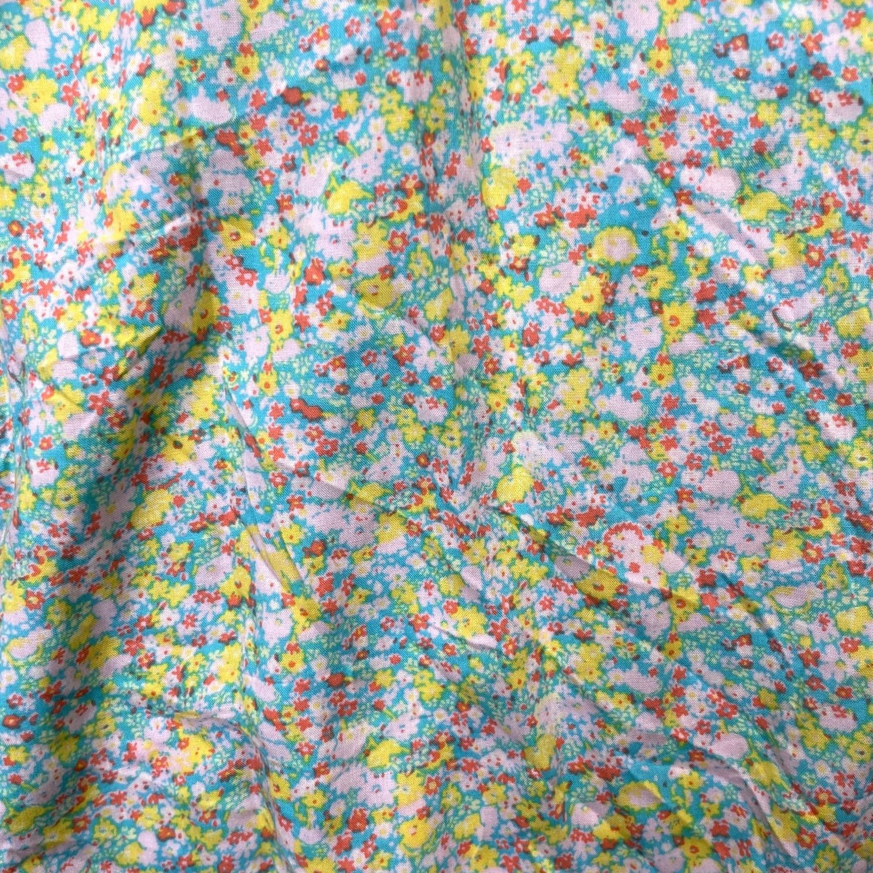 Nordstrom Nordstrom Dress Womens Large Blue BP Mini Maisey Ditsy Floral V Neck Tie Front Size L / US 10 / IT 46 - 6 Thumbnail