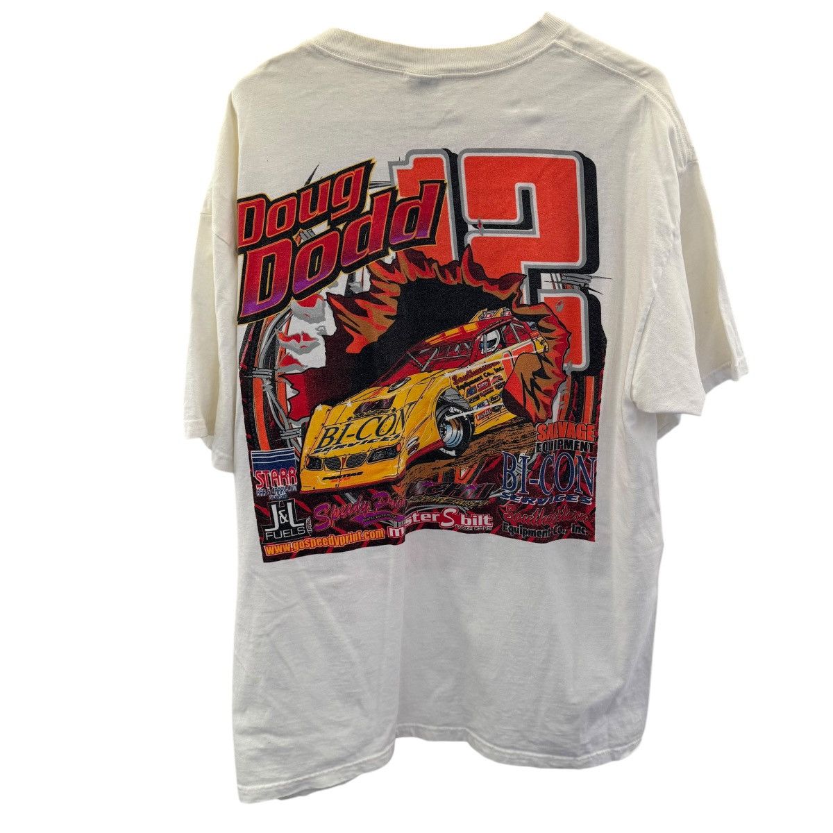 Anvil × Vintage vintage Doug Dodd racing double sided graphic shirt Size US XL / EU 56 / 4 - 4 Thumbnail