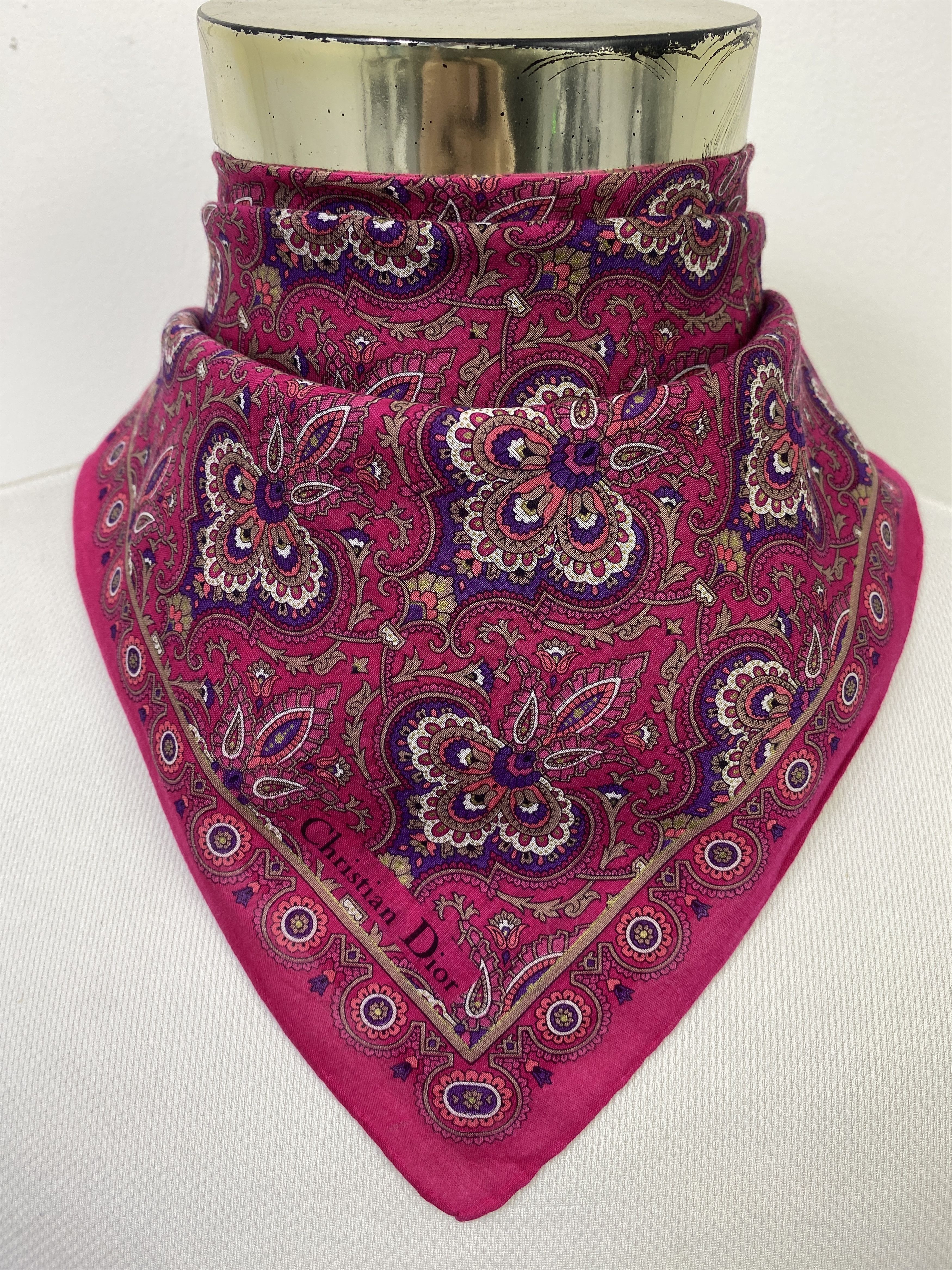 Christian Dior Monsieur Christian Dior Handkerchief / Neckerchief KT0099 Size ONE SIZE - 1 Thumbnail