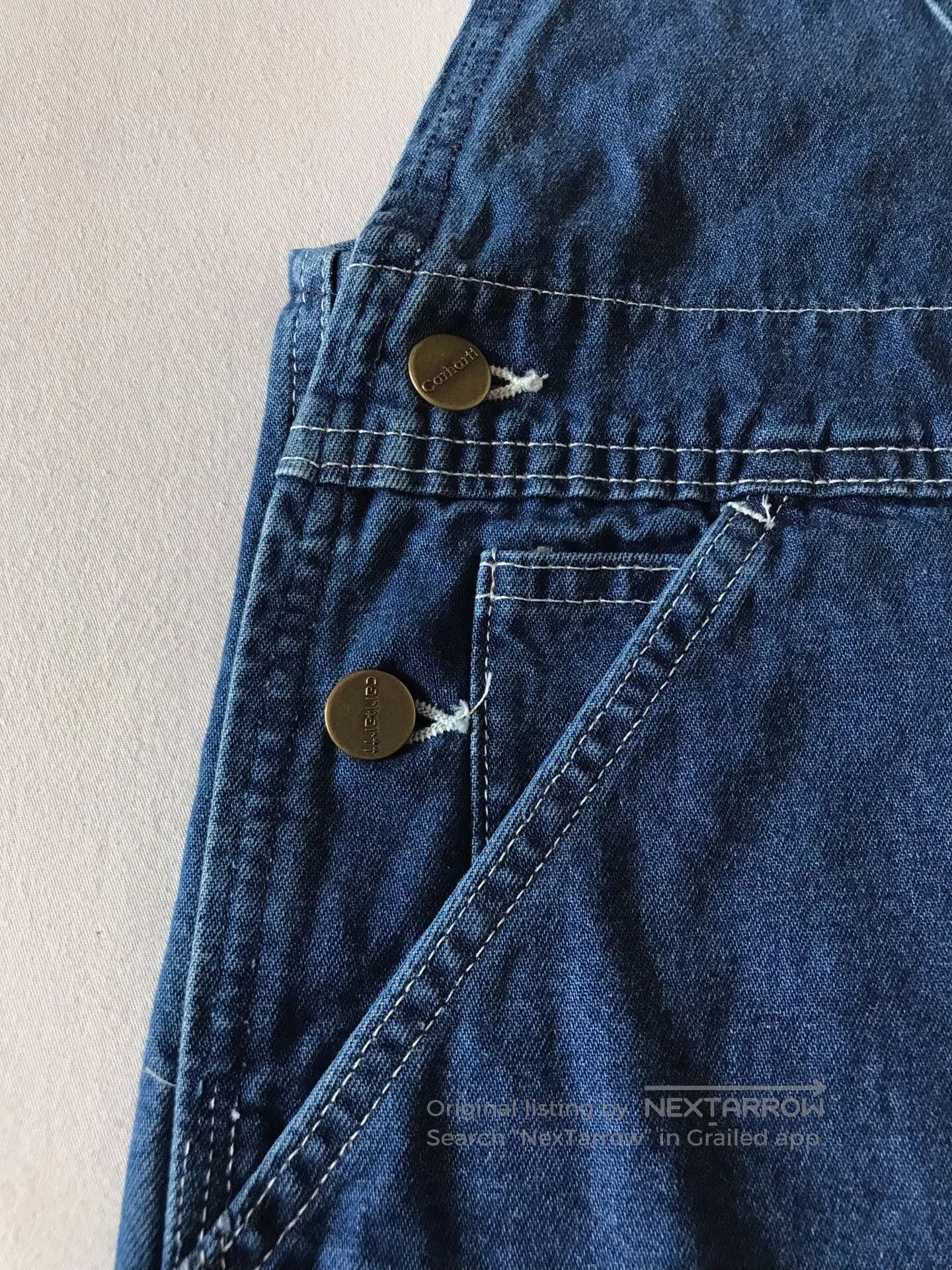 Carhartt Carhartt R07 W38L30 Denim Overalls. Size US 38 / EU 54 - 7 Thumbnail