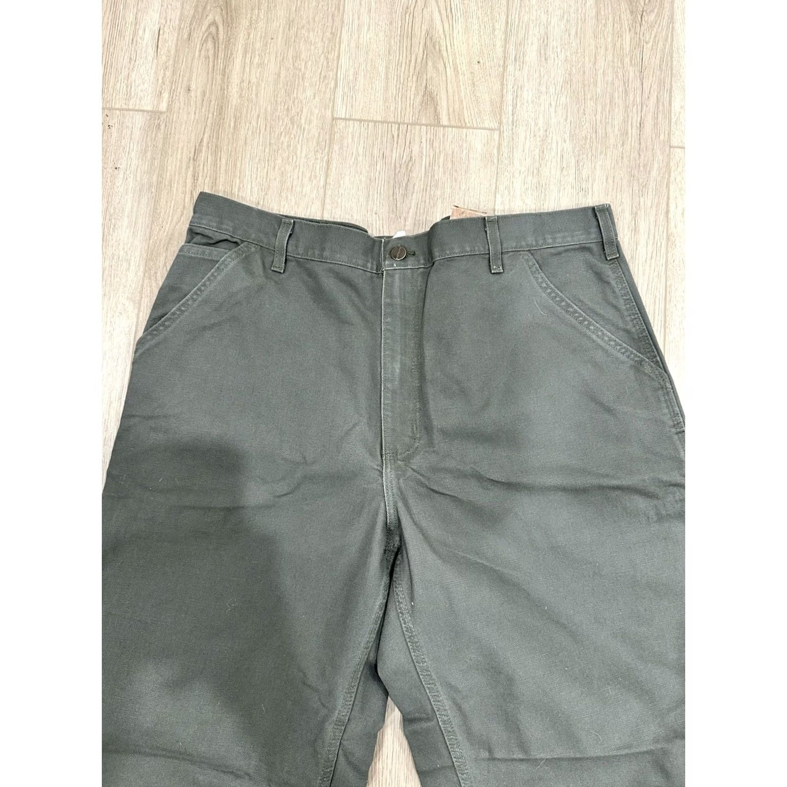 Carhartt Carhartt Men Pants 40x31 Washed Duck Work Dungaree Carpenter Canvas B11 MOS NWT Size US 40 / EU 56 - 7 Thumbnail
