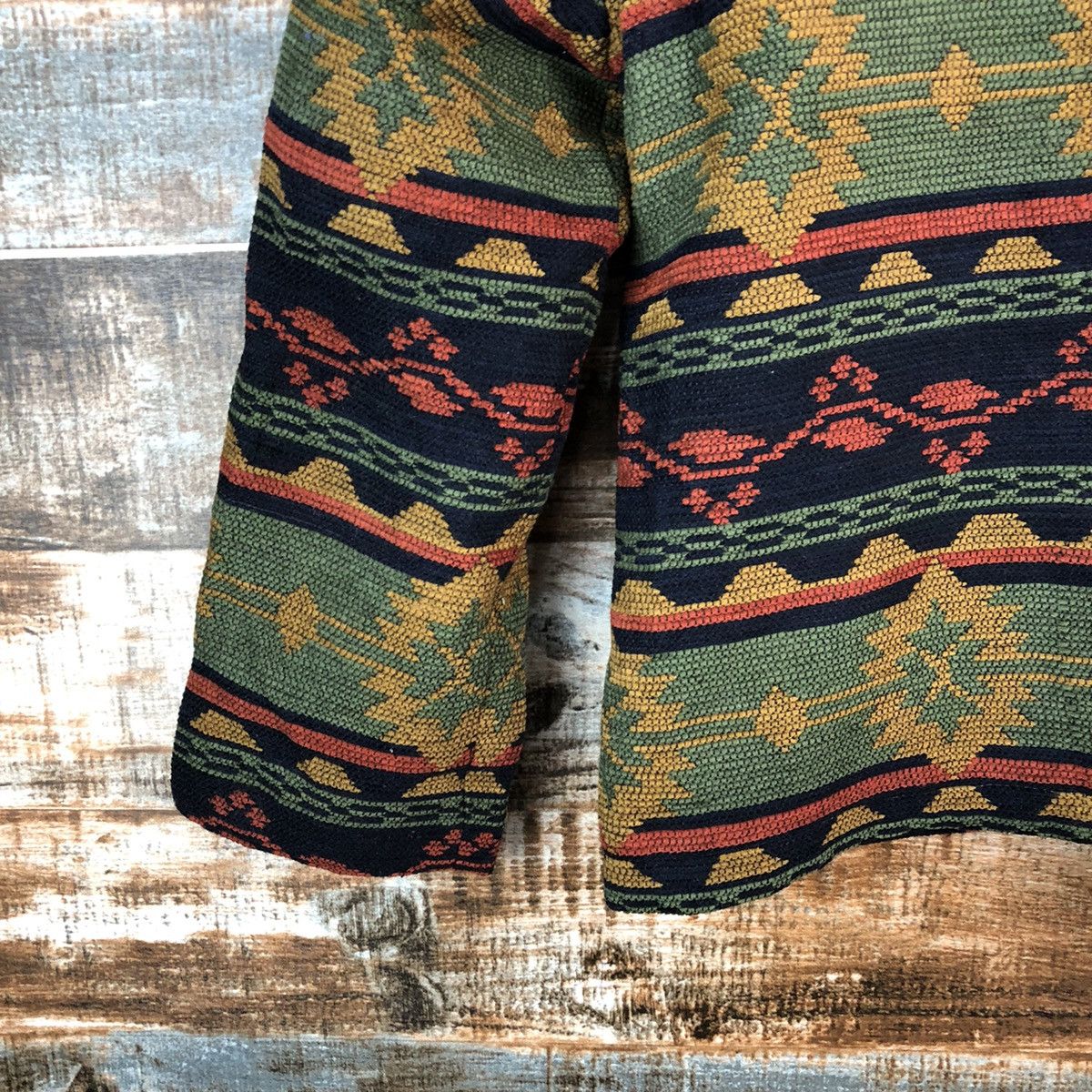Homespun Knitwear × Japanese Brand TS Collection Green Knitwear art jacket vintage #A2480 Size S / US 4 / IT 40 - 14 Thumbnail