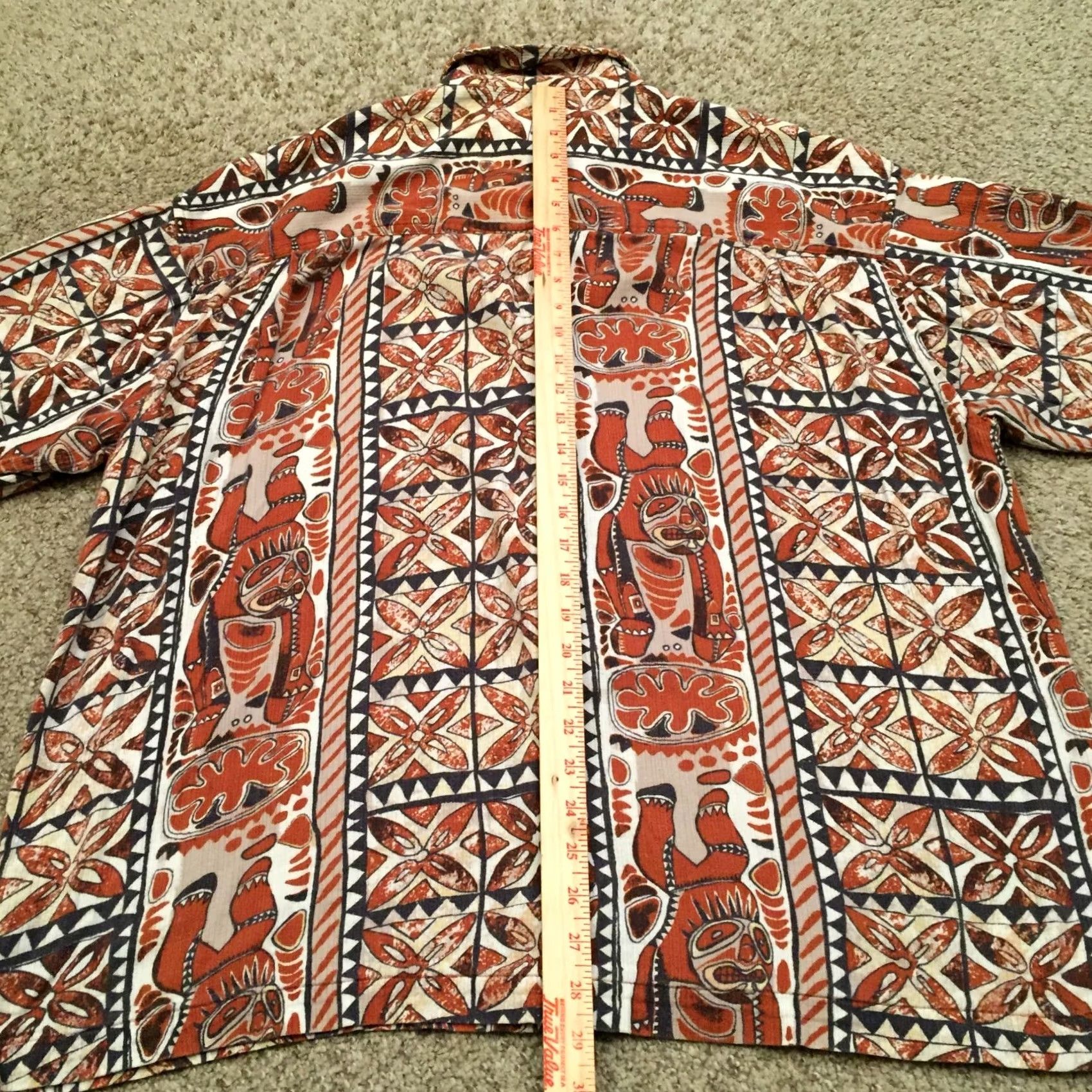 Vintage Arizona Jeans Shirt Mens XL Brown Geometric Short Sleeve Button Up Size US XL / EU 56 / 4 - 7 Thumbnail