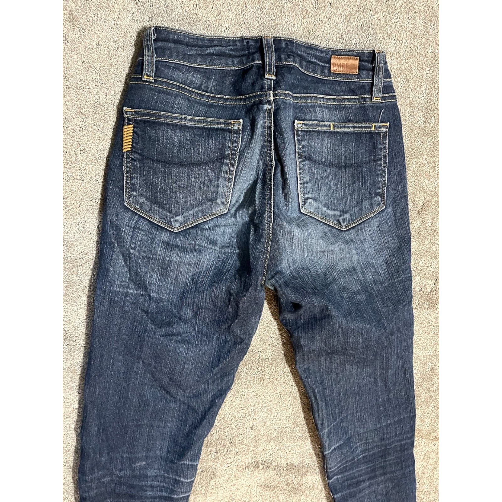 Paige Paige Jeans Woman Dark Blue Zip Ankle Hoxton Low Rise Ultra Skinny 27 | Skinny Jeans Women’s Blue Paige Slim Pockets Size 27" / US 4 / IT 40 - 2 Thumbnail