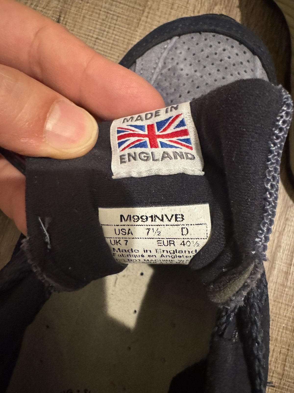 New Balance New Balance M991NVB make in UK Size US 7.5 / EU 40-41 - 3 Thumbnail