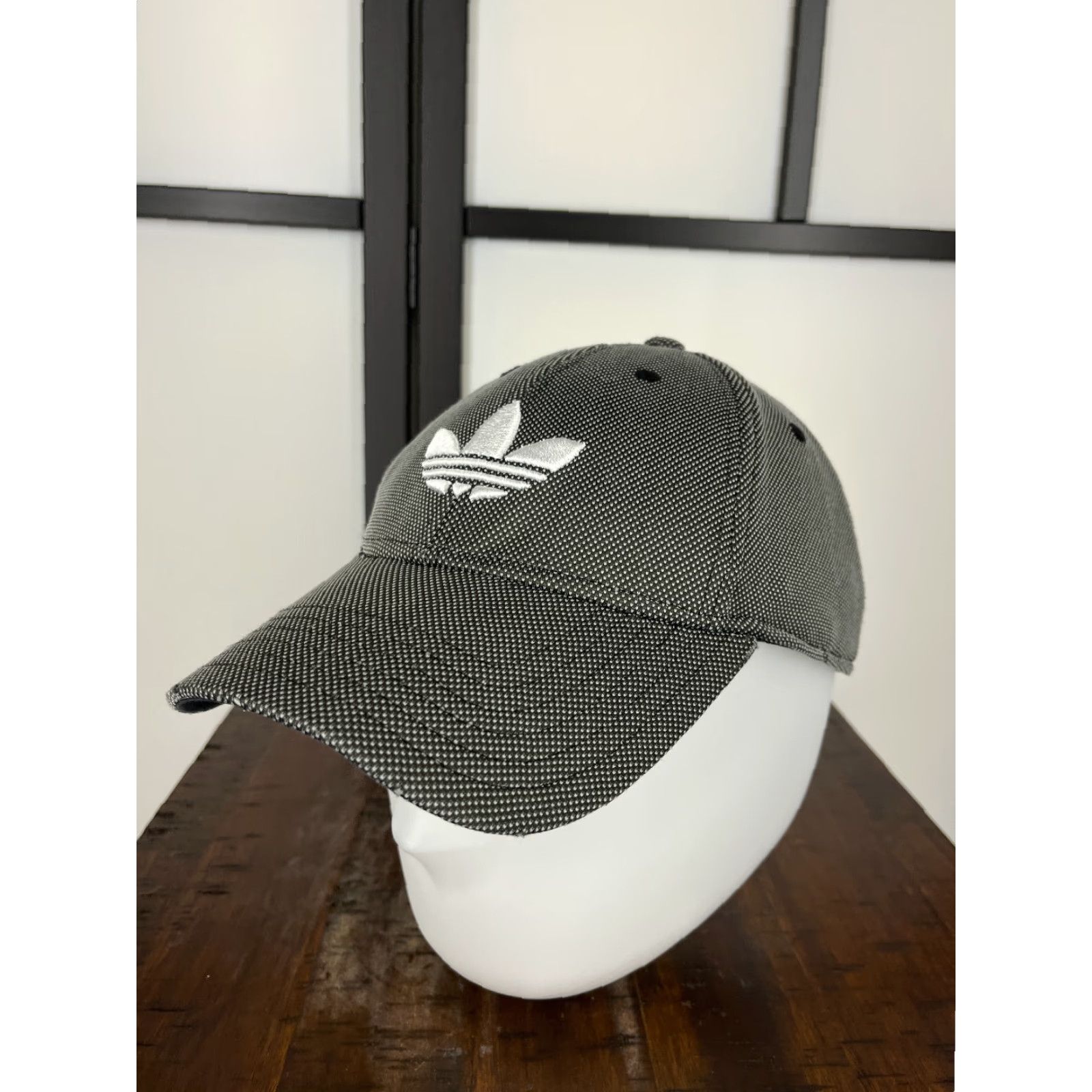 Adidas Adidas Hat Cap Snap Back Adult One Size Gray Houndstooth Cotton Poly Blend Mens Snapback Hat Gris Gray Beach Outdoor Adjustable Baseball Cap Size ONE SIZE - 4 Thumbnail