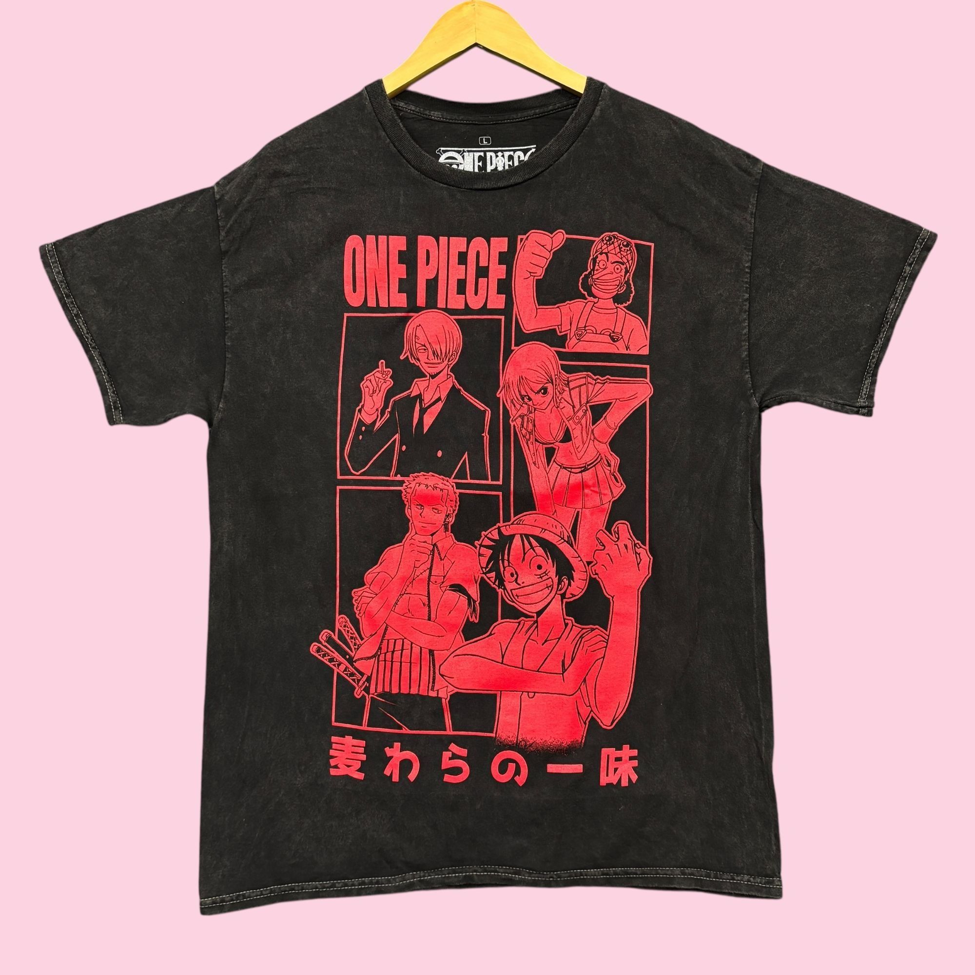 One Piece One Piece Straw Hat Crew anime Poster Mineral Wash Tee L Size US L / EU 52-54 / 3 - 1 Thumbnail