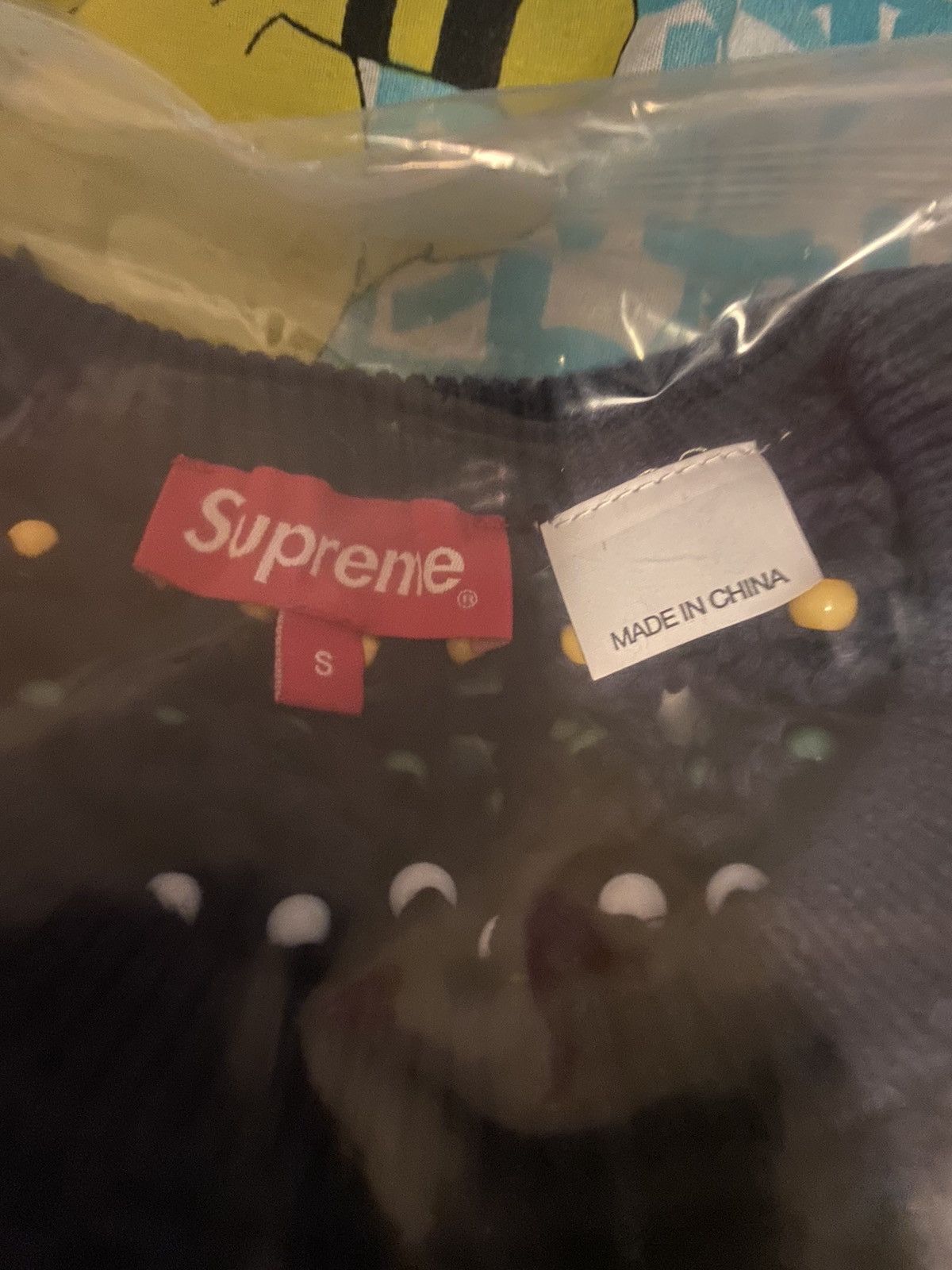 Supreme Supreme Beaded Sweater Vest Navy Small Size US S / EU 44-46 / 1 - 4 Thumbnail