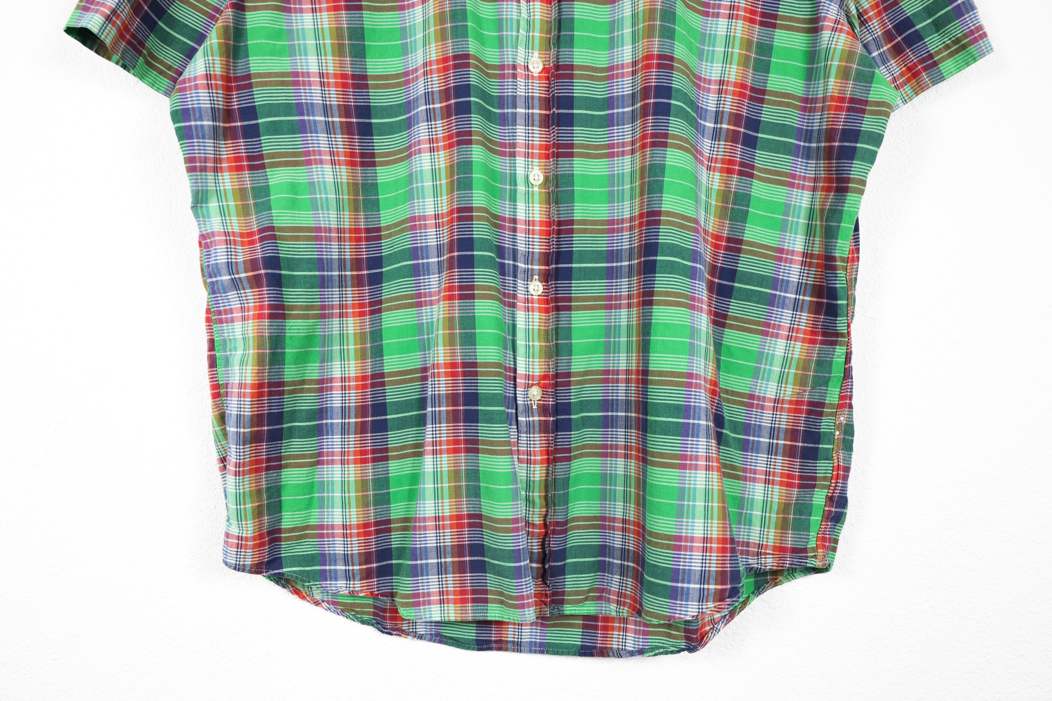 Polo Ralph Lauren Polo Ralph Lauren Flannel Indian Madras Preppy Oxford Shirt Size US L / EU 52-54 / 3 - 3 Thumbnail