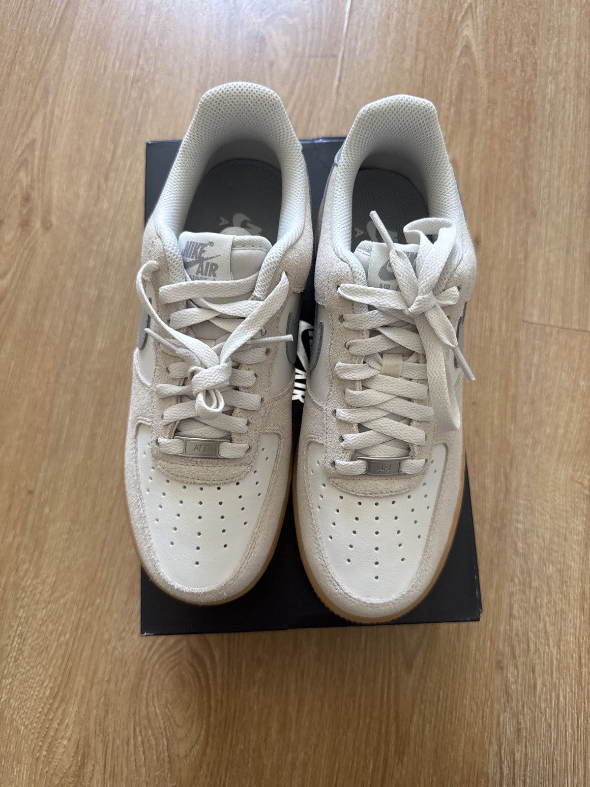Nike nike air force 1 nude/white color Size US 7.5 / EU 40-41 - 3 Thumbnail