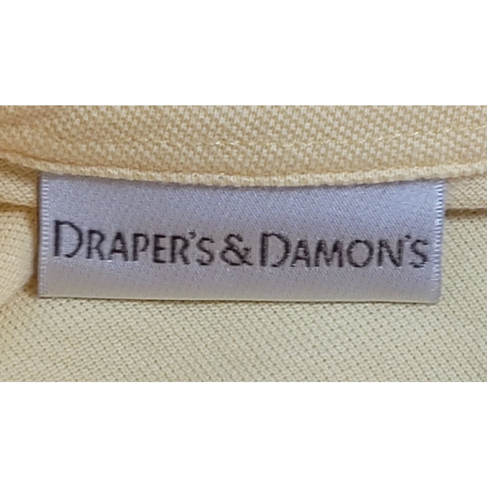 Other Draper's & Damon's Yellow Long Sleeve Polo Top XL Size XL / US 12-14 / IT 48-50 - 4 Thumbnail