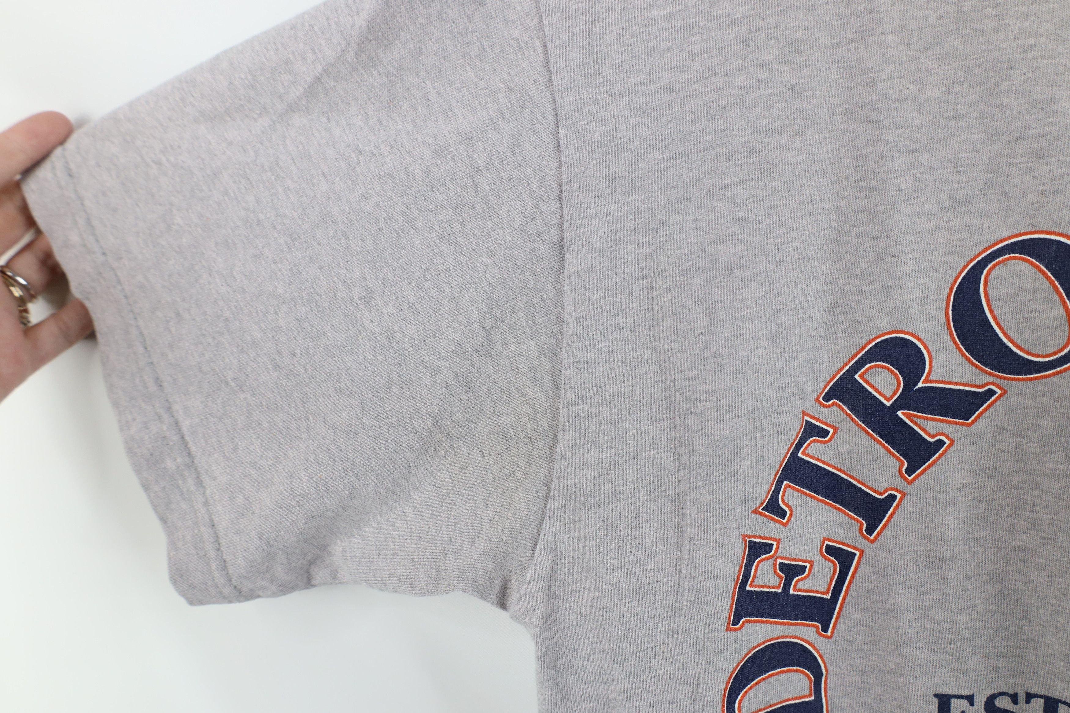 Vintage Vintage 90s Spell Out Detroit Tigers Baseball T-Shirt USA Size US L / EU 52-54 / 3 - 11 Thumbnail