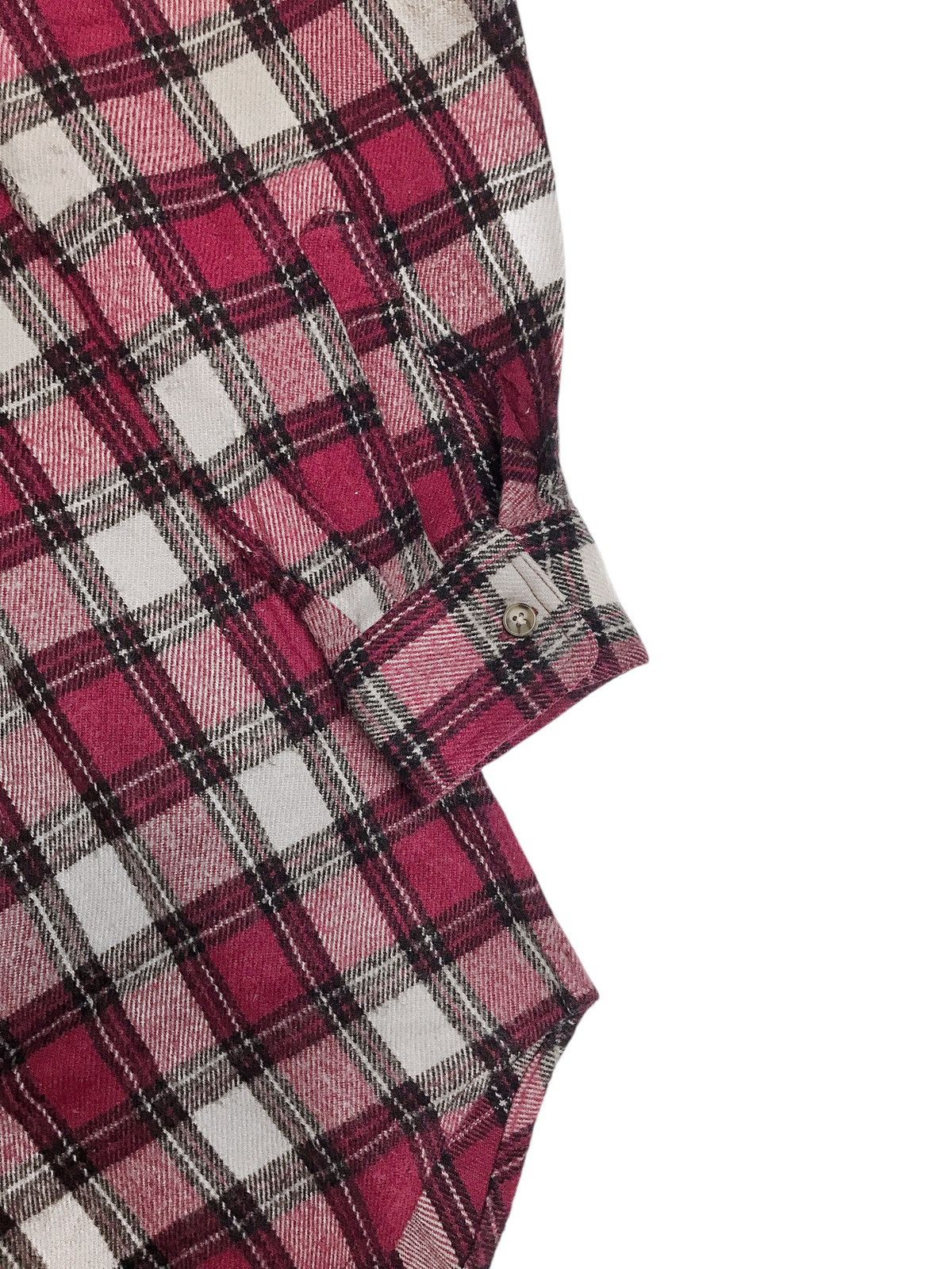 Japanese Brand × Uniqlo × Vintage Uniqlo Vintage Plaid Wool Flannel Size US XL / EU 56 / 4 - 4 Thumbnail