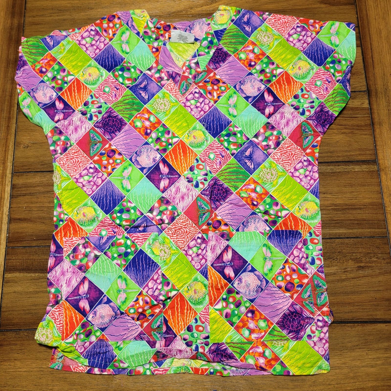 Other 2 Pc Texas Uniform Purple Themed Scrub Set - Size Small Size S / US 4 / IT 40 - 4 Thumbnail