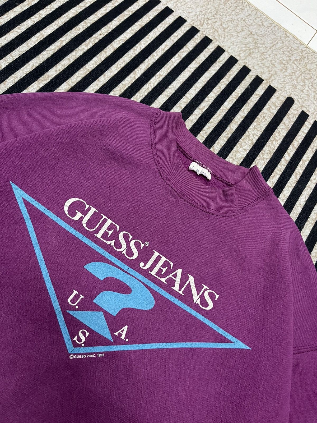 Guess VINTAGE 1993 GUESS BIG LOGO SWEATSHIRT Size US L / EU 52-54 / 3 - 7 Thumbnail