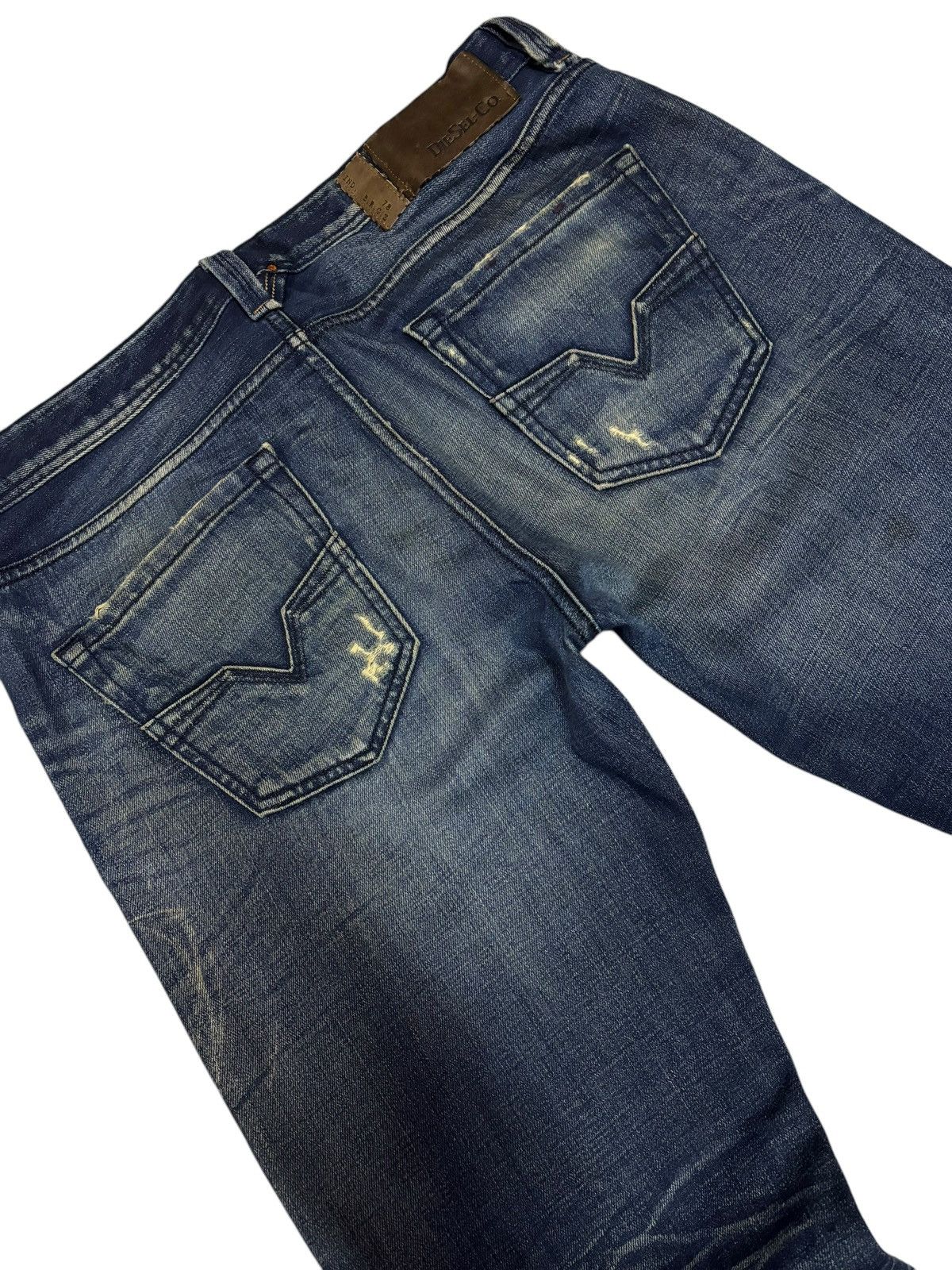Diesel Vtg Italy Diesel Larkee Disconstructed Distress Jeans Size US 34 / EU 50 - 6 Thumbnail