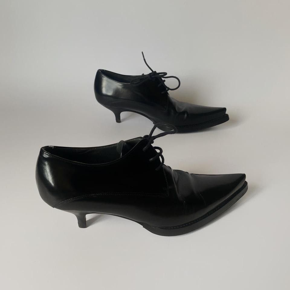 Miu Miu × Vintage miu miu kitten heel boots from 2001 line Size US 5 / IT 35 - 2 Thumbnail