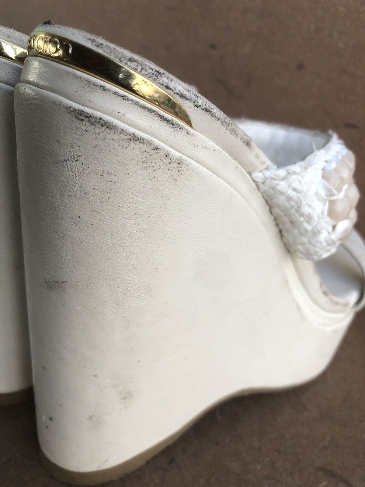 Jimmy Choo Jimmy Choo white Calfskin Leather Women’s pumps Size 39 Size US 9 / IT 39 - 13 Thumbnail