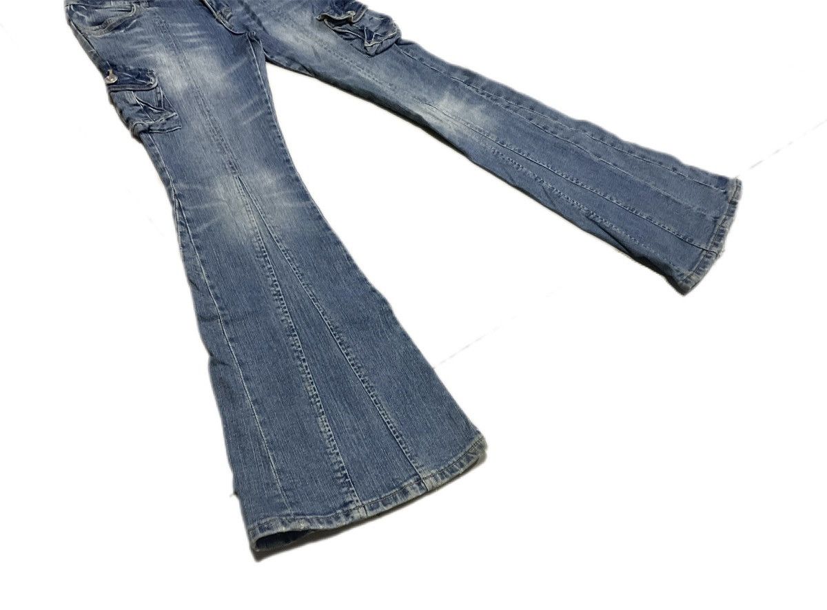 Hysteric Glamour × If Six Was Nine × Japanese Brand 🔥Sick Y2K AFT Africa Taro Flared Denim Cargo Jeans Size US 32 / EU 48 - 4 Thumbnail