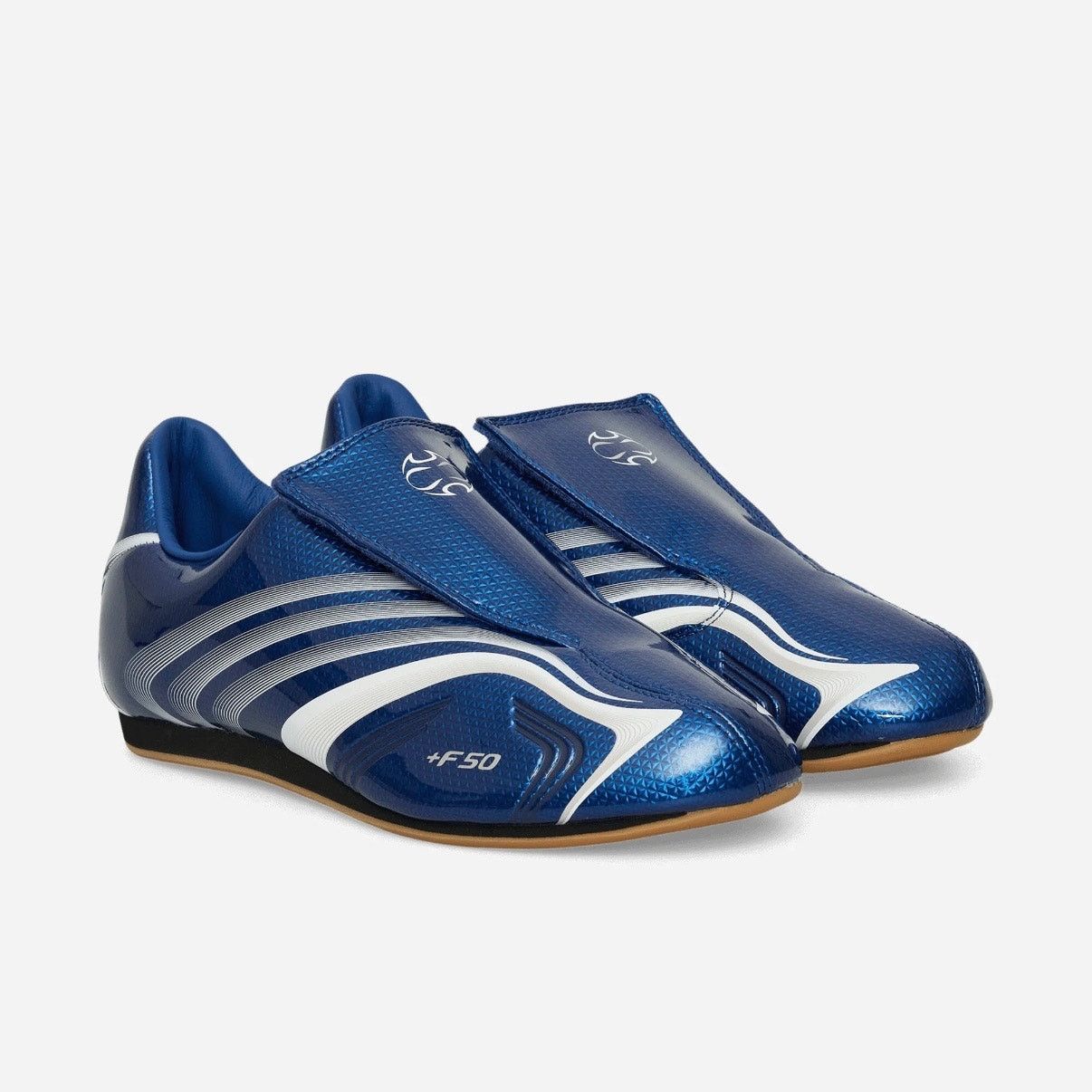 Adidas ADIDAS WOMEN'S 6.5 F50 TAEKWONDO BLUE WHITE PATENT LEATHER Size US 6.5 / IT 36.5 - 1 Thumbnail