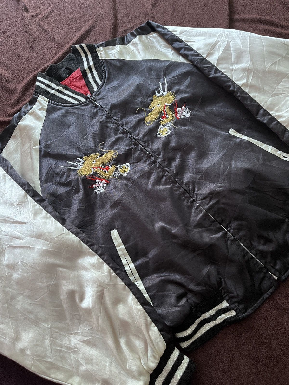 Japanese Brand JAPANESE SUKAJAN DRAGON JACKET 1990 Size US L / EU 52-54 / 3 - 4 Thumbnail