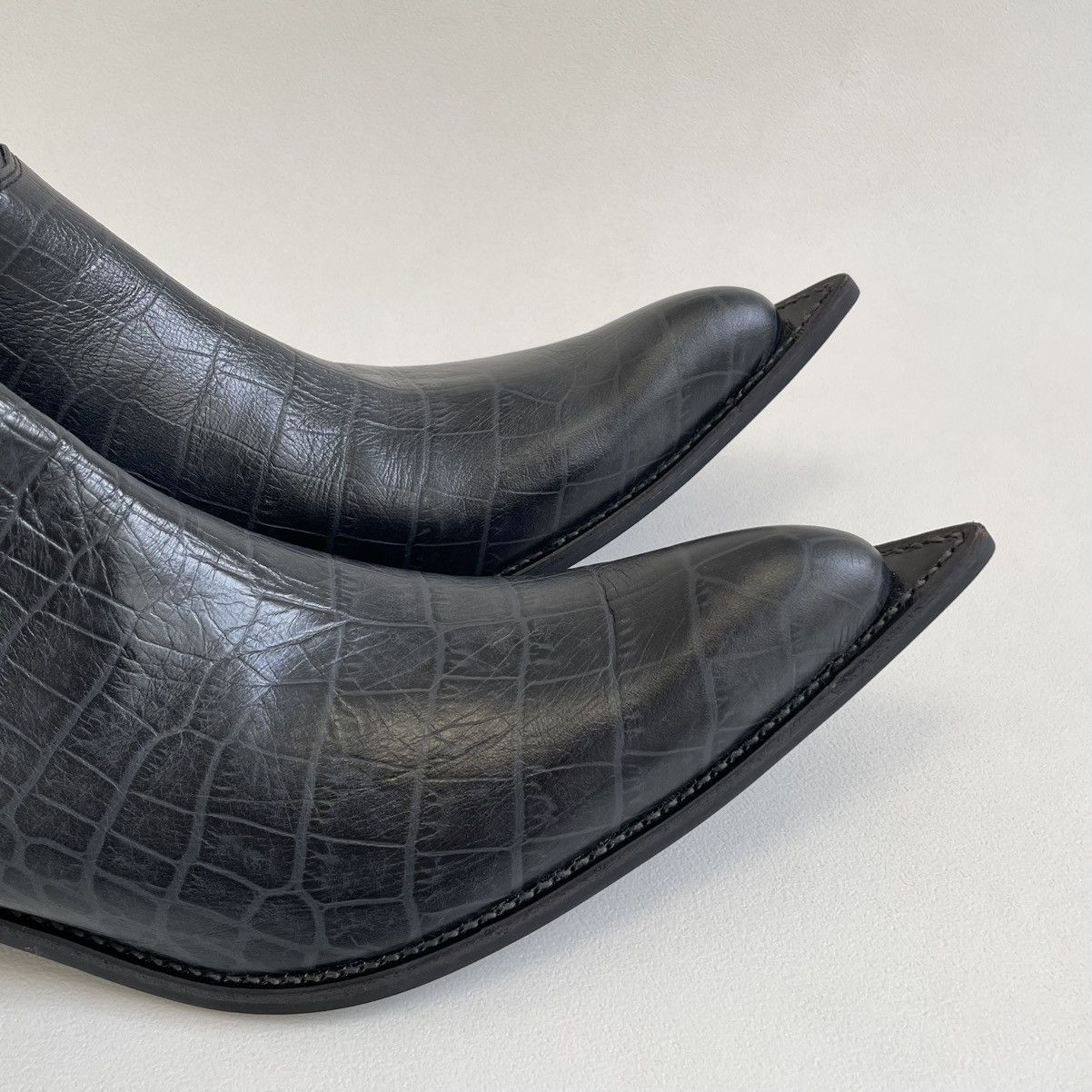 Comme des Garcons S/S 15 Extended Pointy Leather Boots Size US 8 / EU 41 - 14 Thumbnail